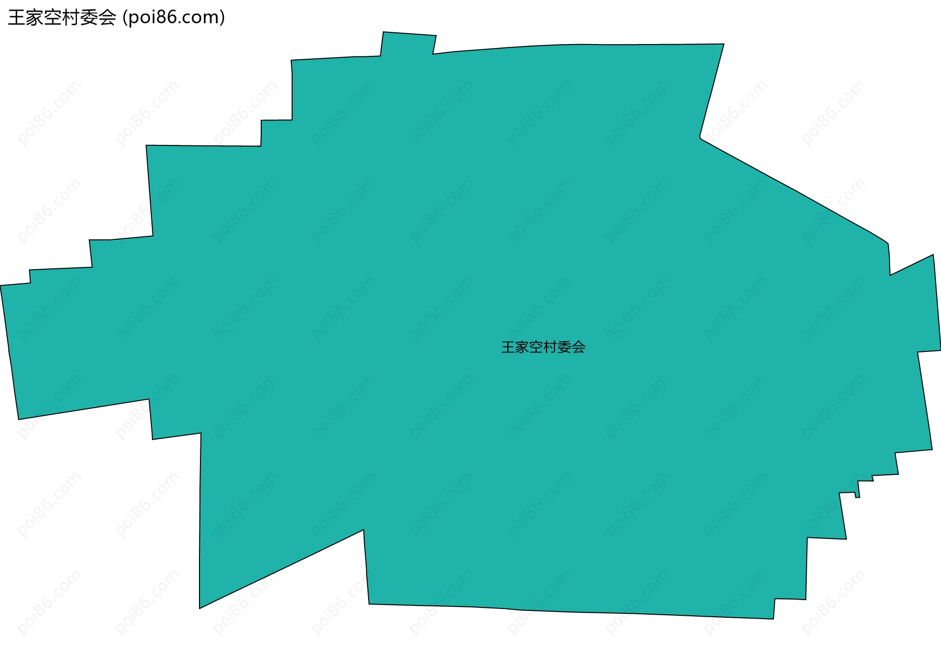 王家空村委会边界地图