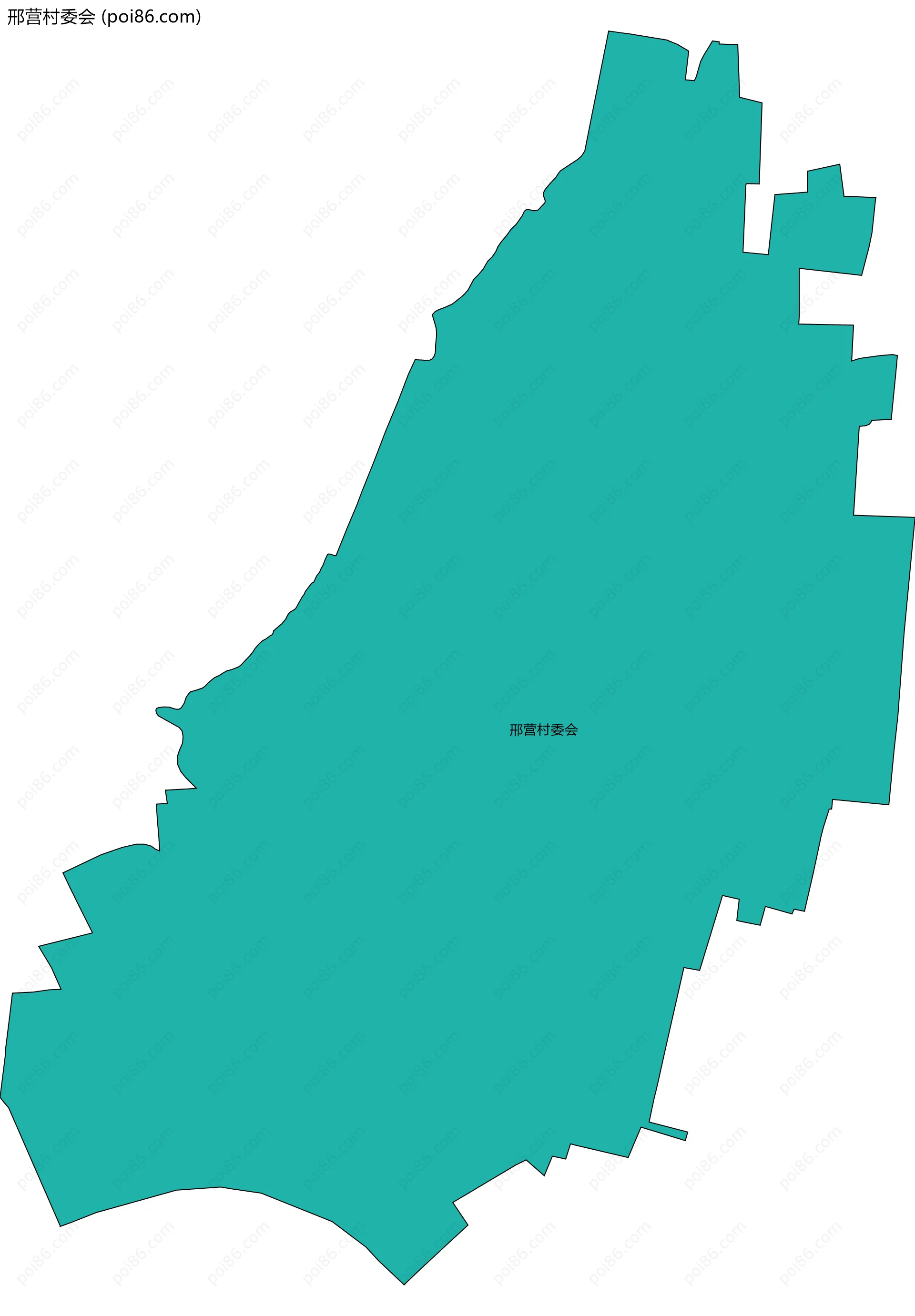 邢营村委会边界地图