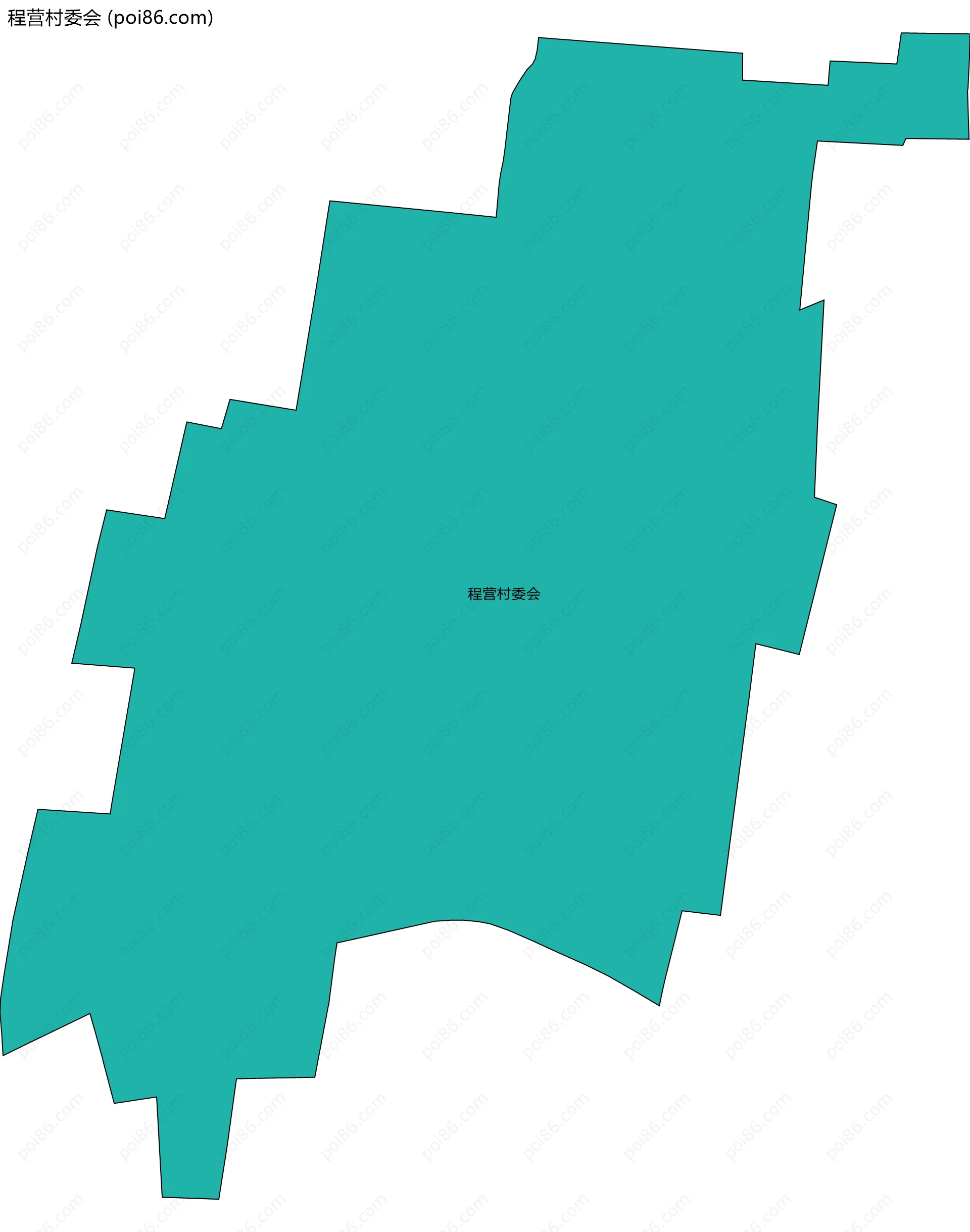 程营村委会边界地图