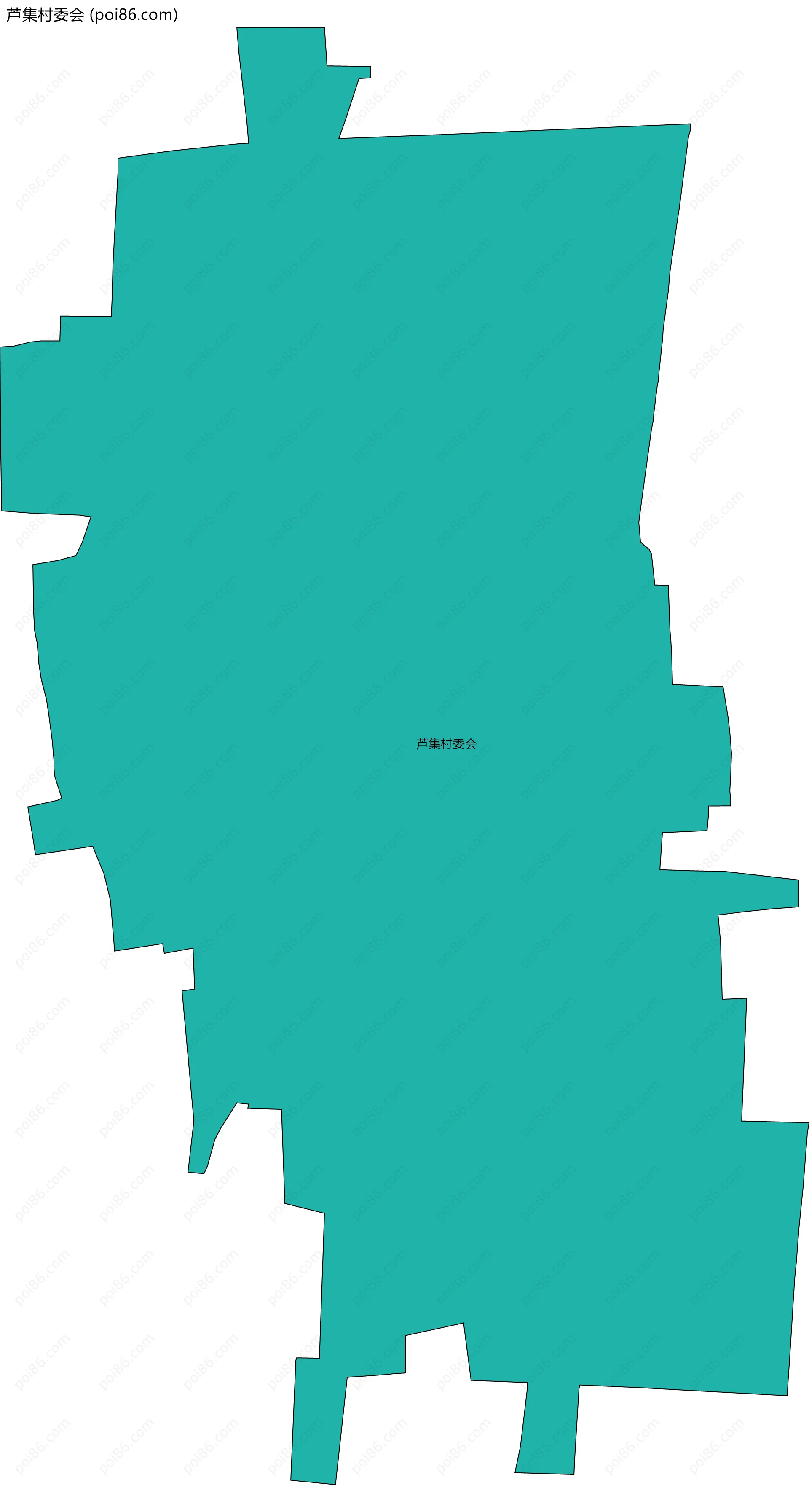 芦集村委会边界地图