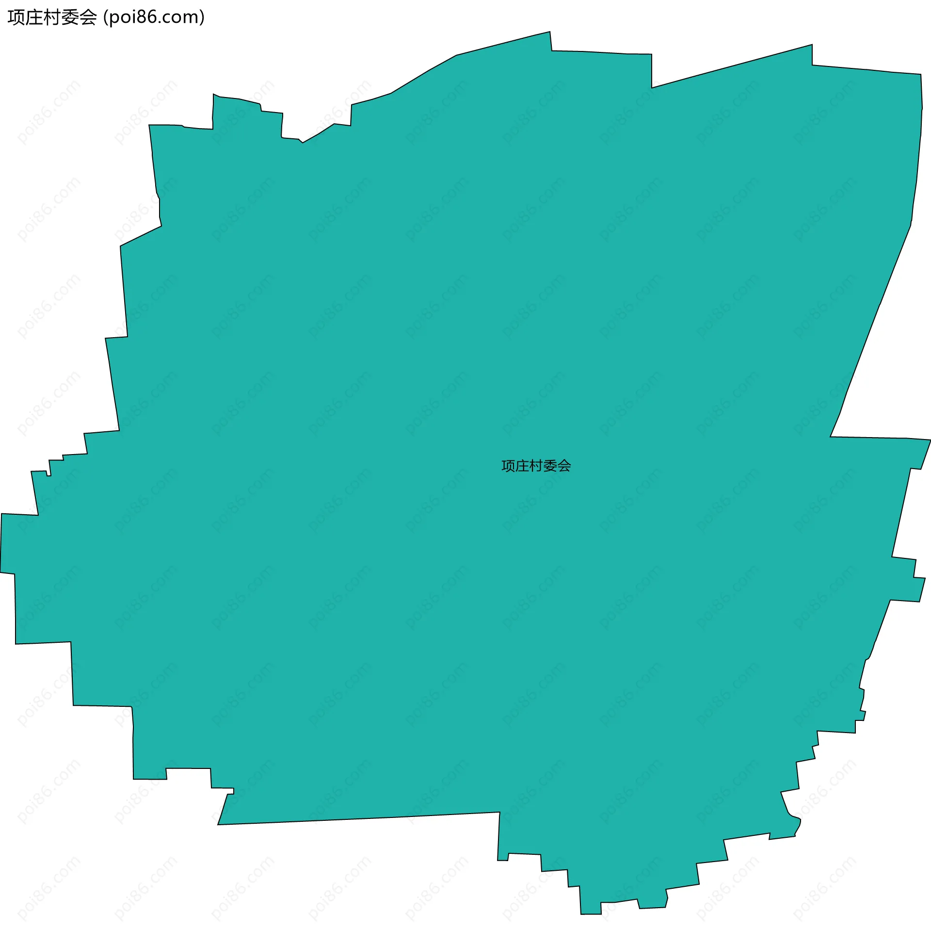 项庄村委会边界地图