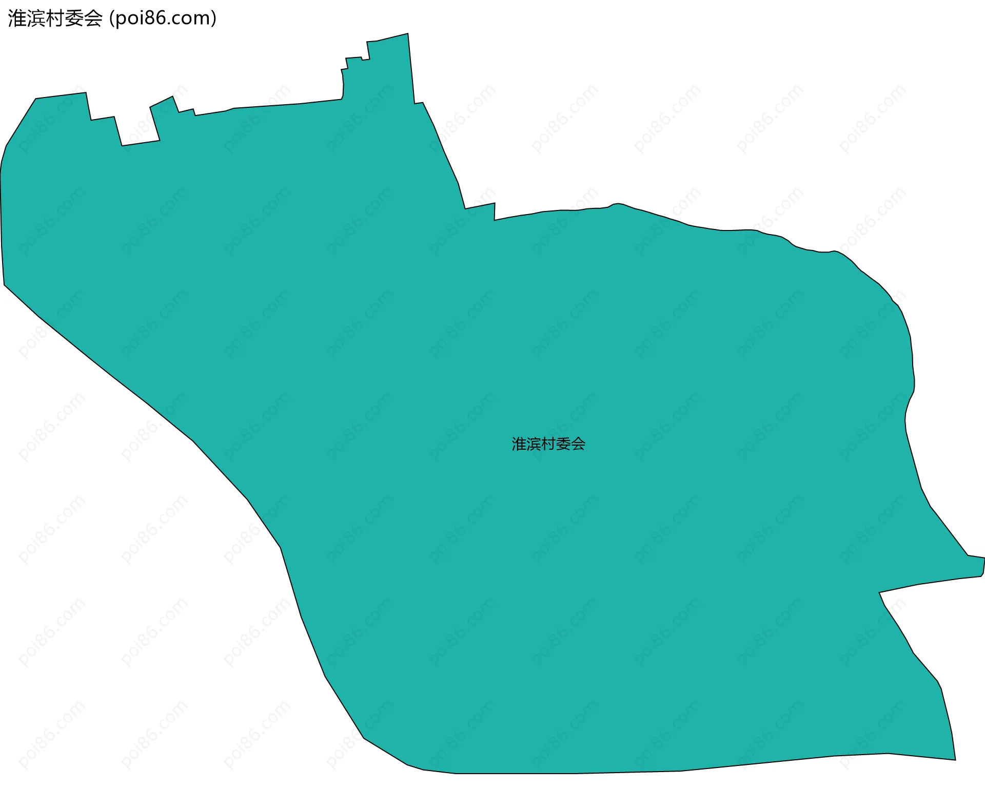 淮滨村委会边界地图