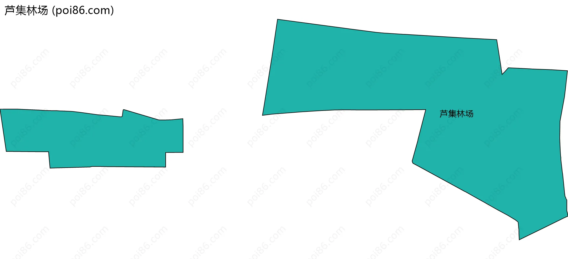 芦集林场边界地图