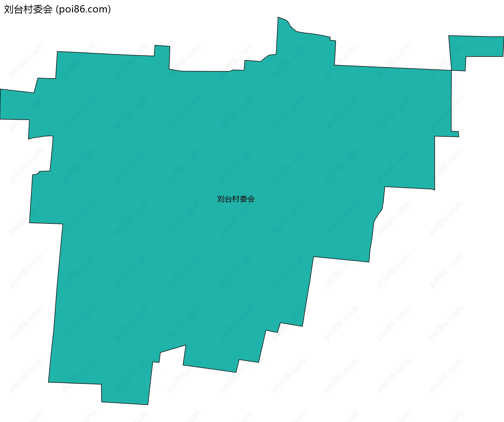 刘台村委会边界地图