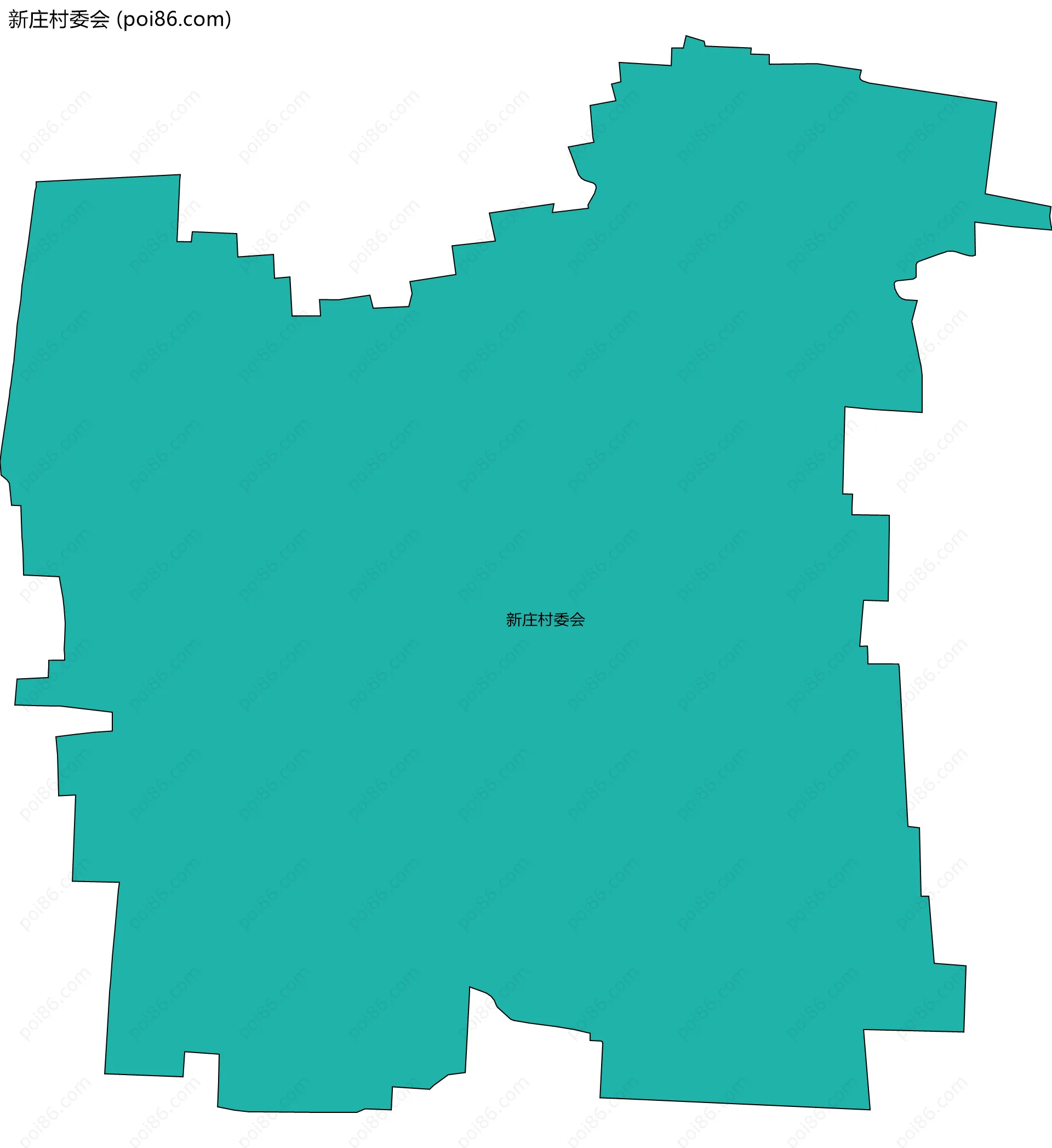 新庄村委会边界地图