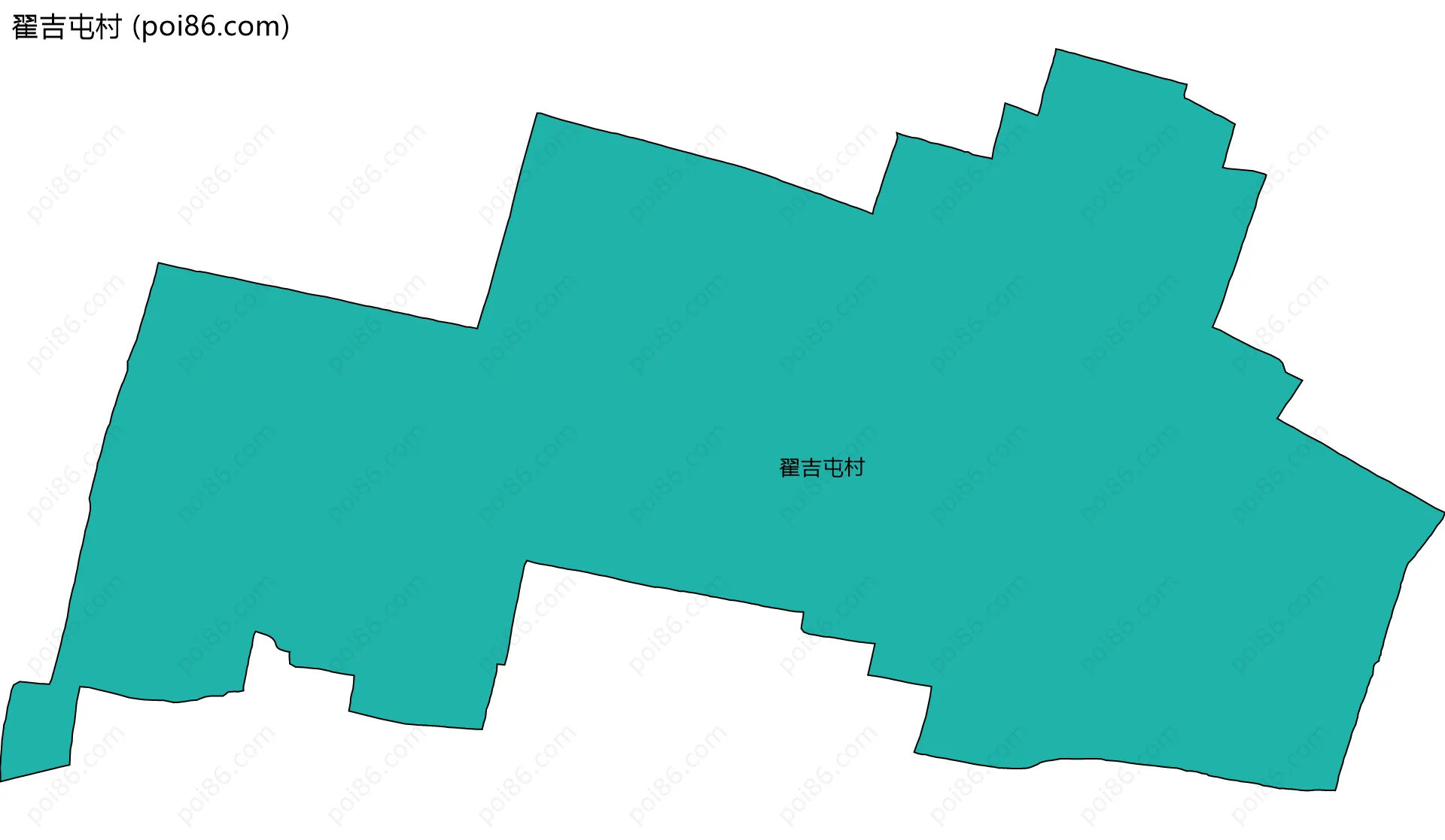 翟吉屯村边界地图
