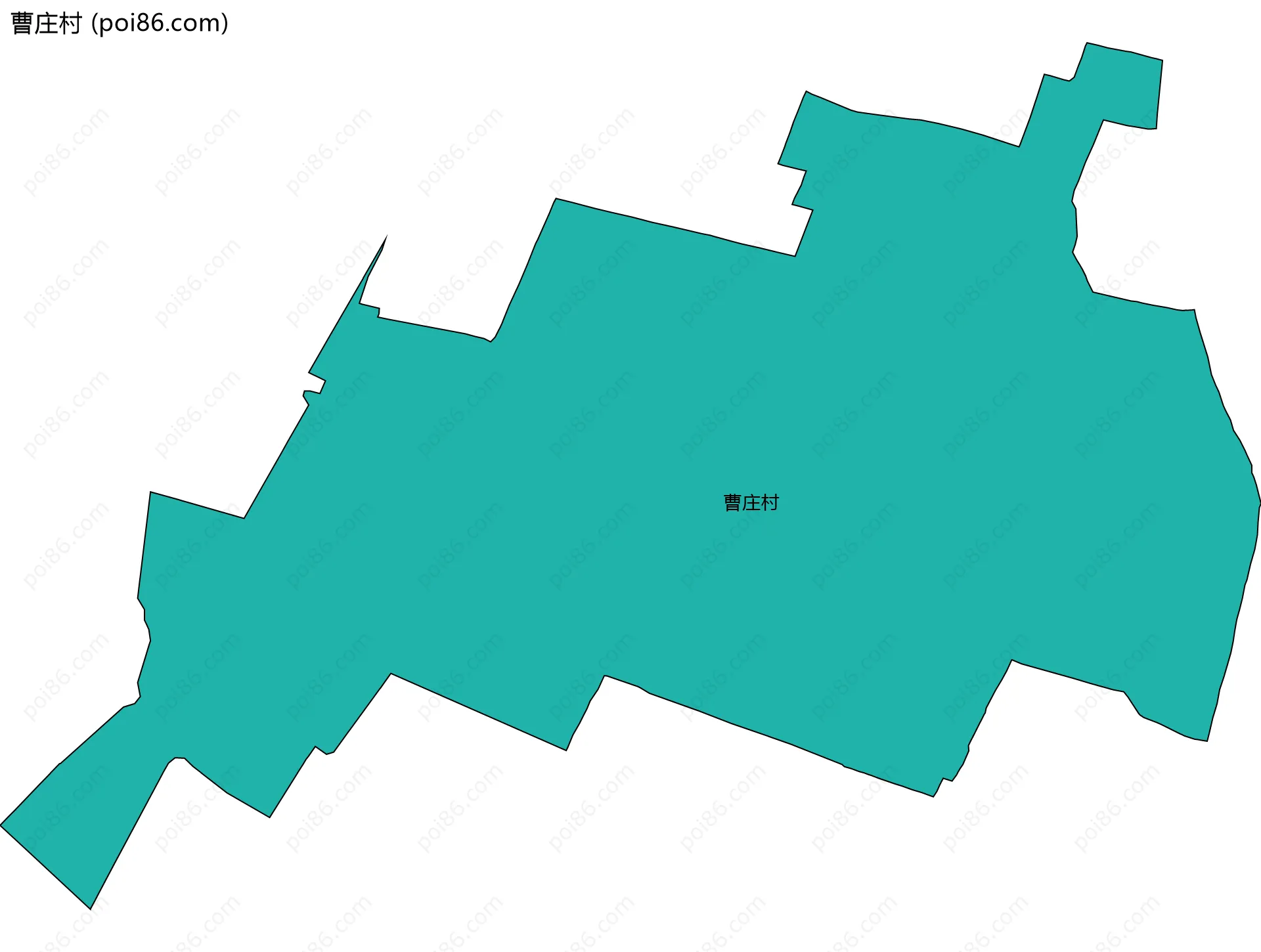 曹庄村边界地图