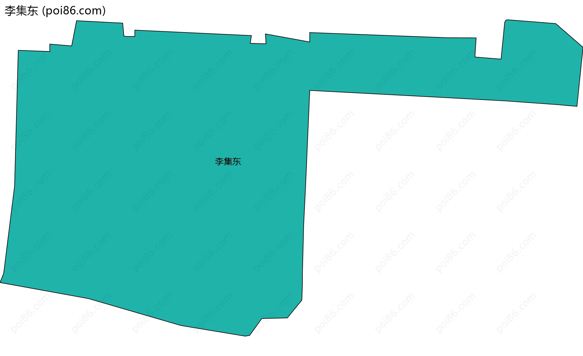 李集东边界地图