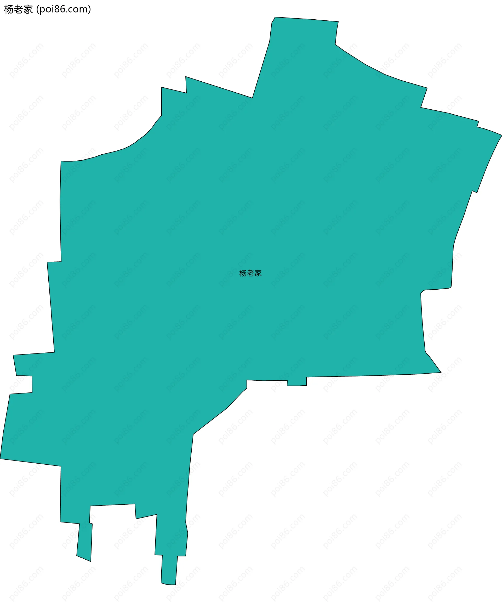 杨老家边界地图