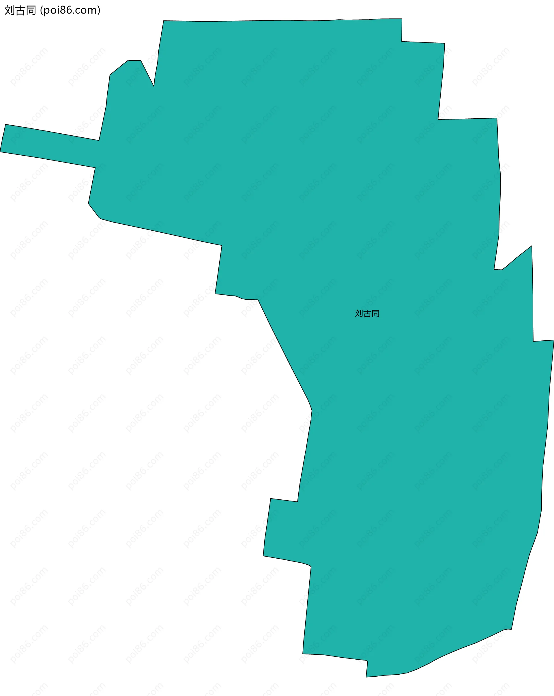 刘古同边界地图