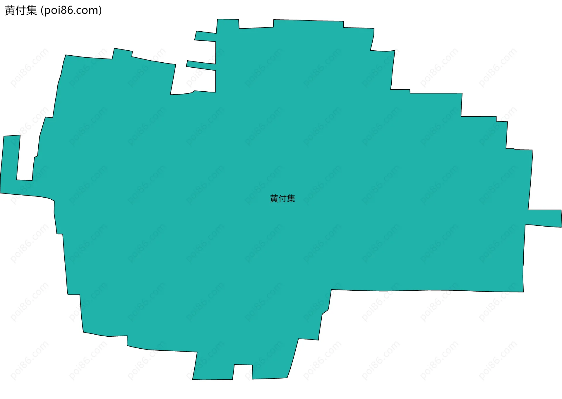 黄付集边界地图