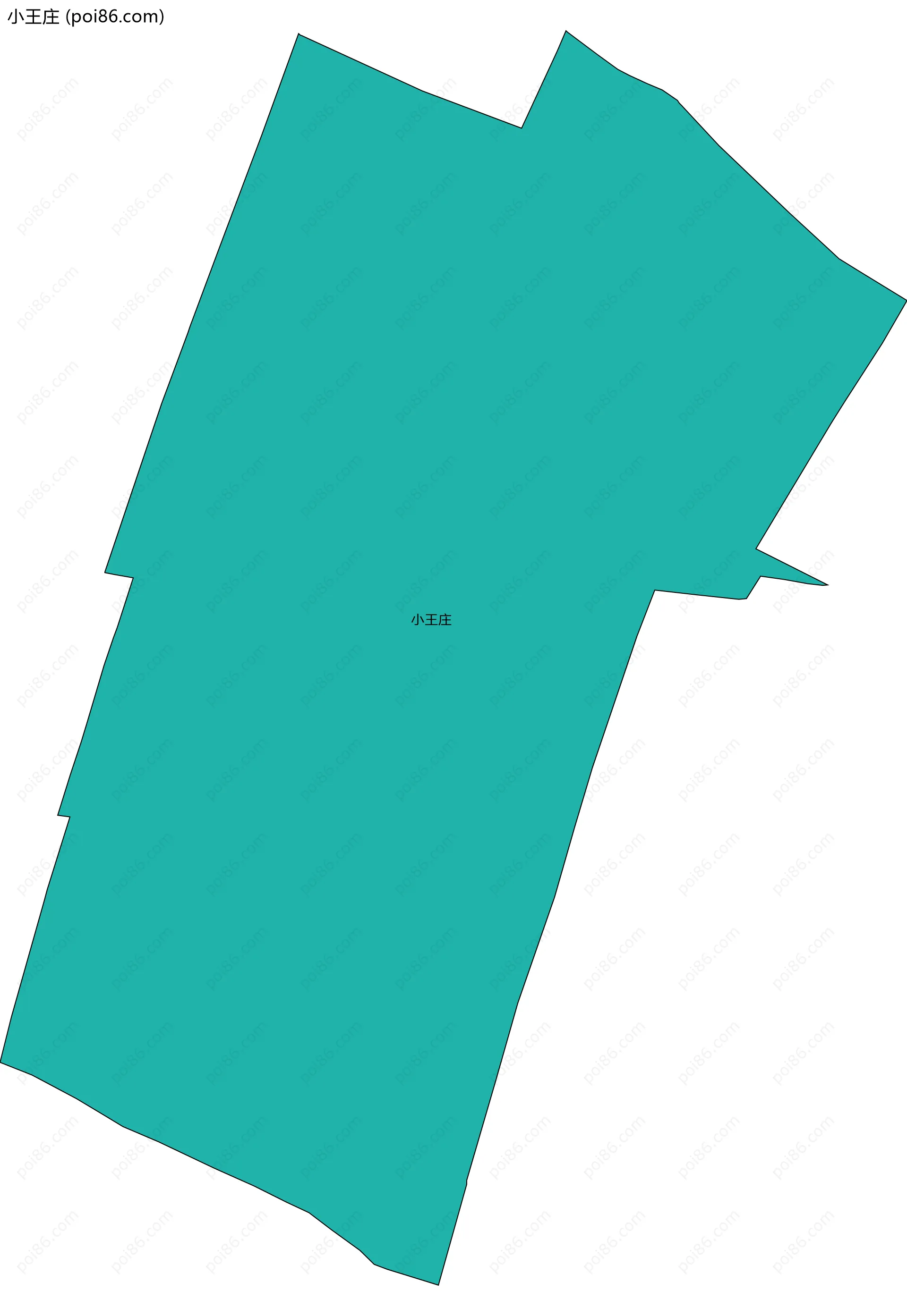 小王庄边界地图