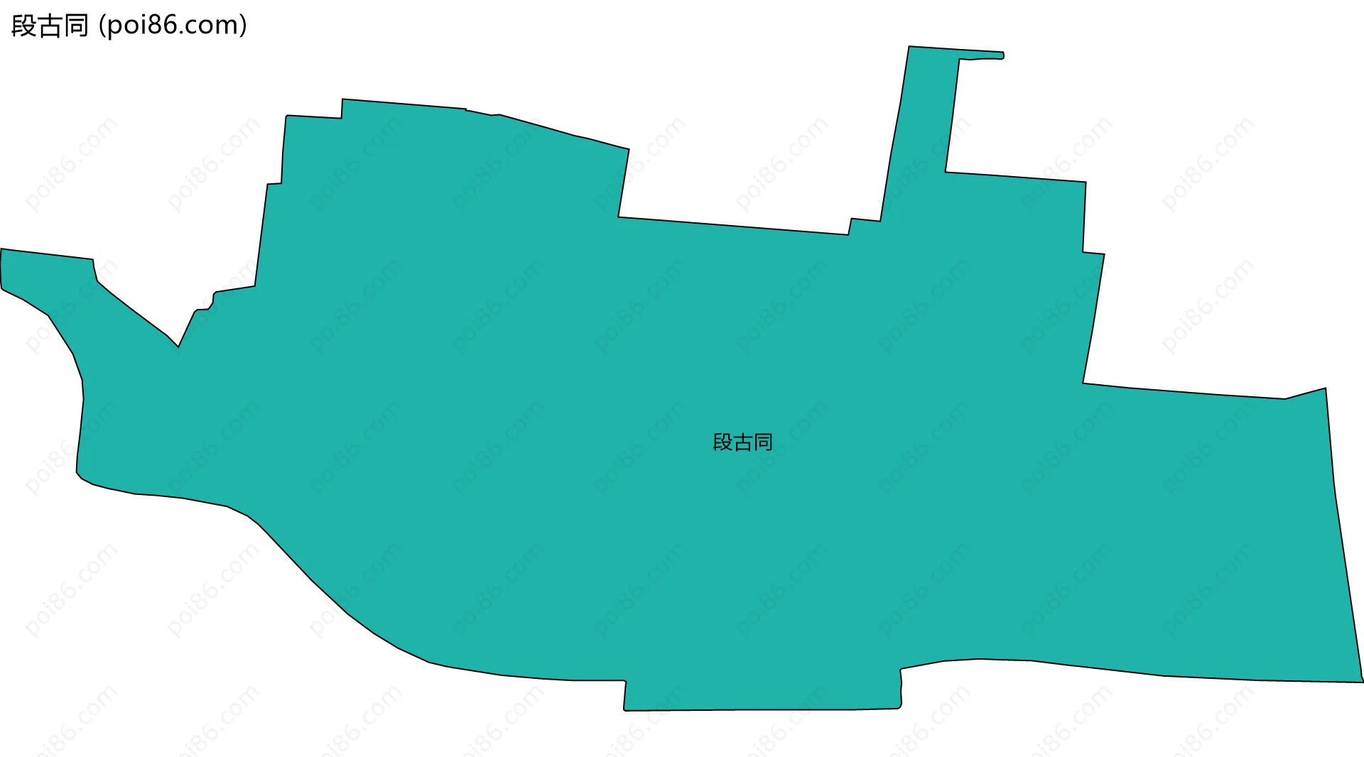 段古同边界地图