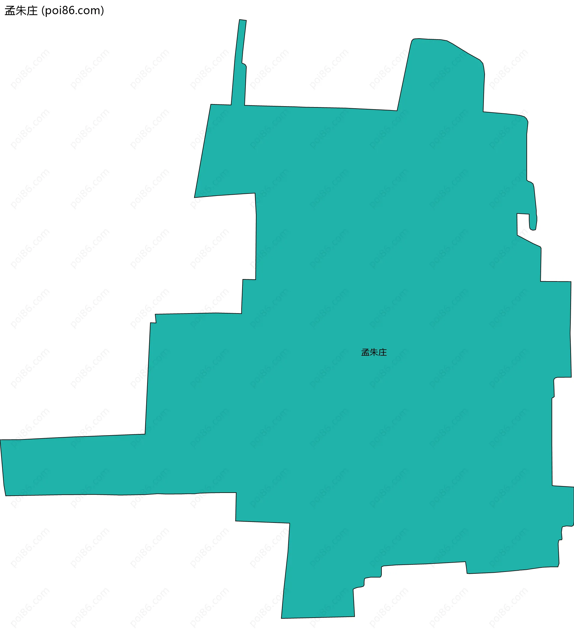 孟朱庄边界地图