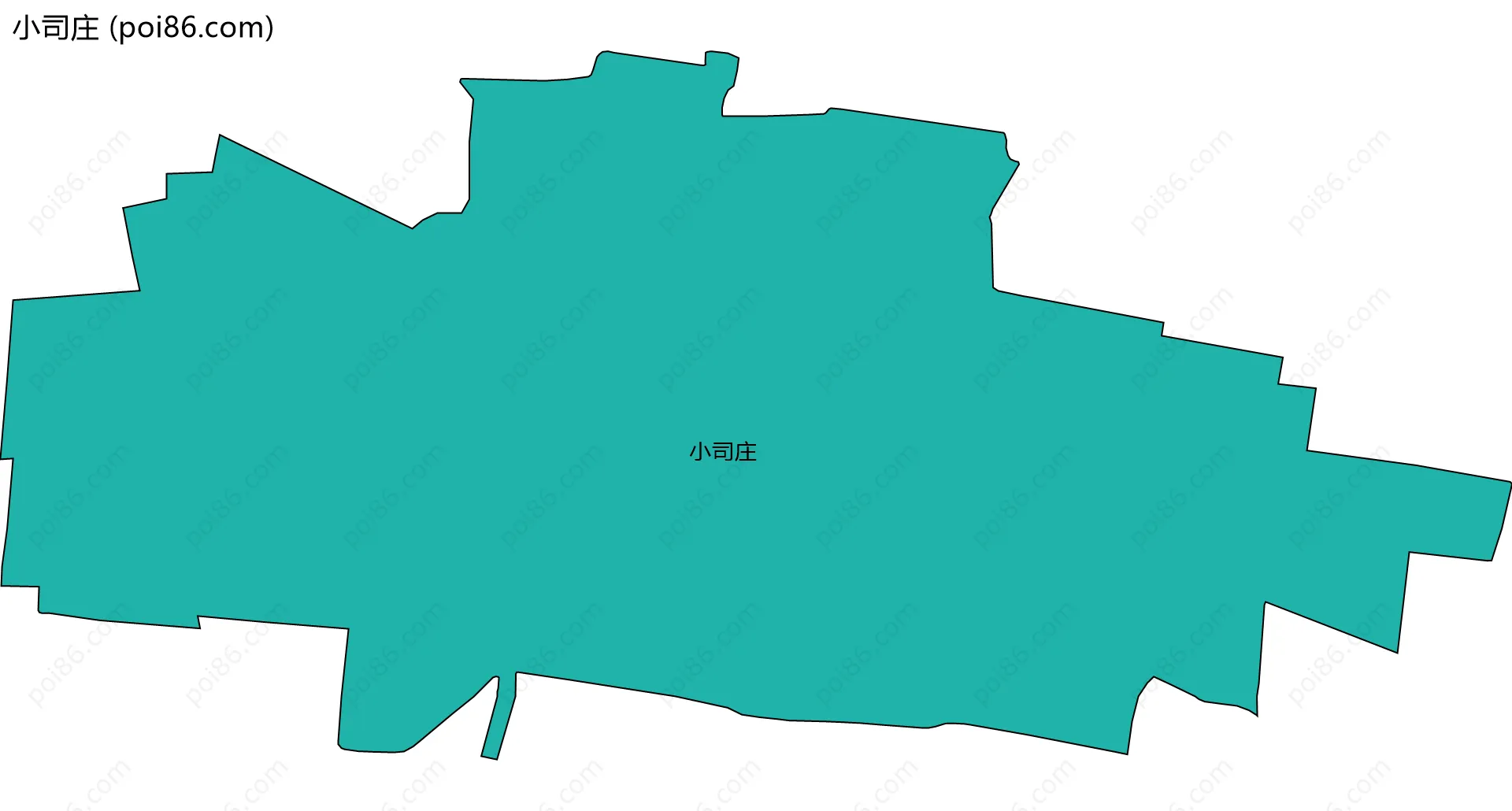 小司庄边界地图