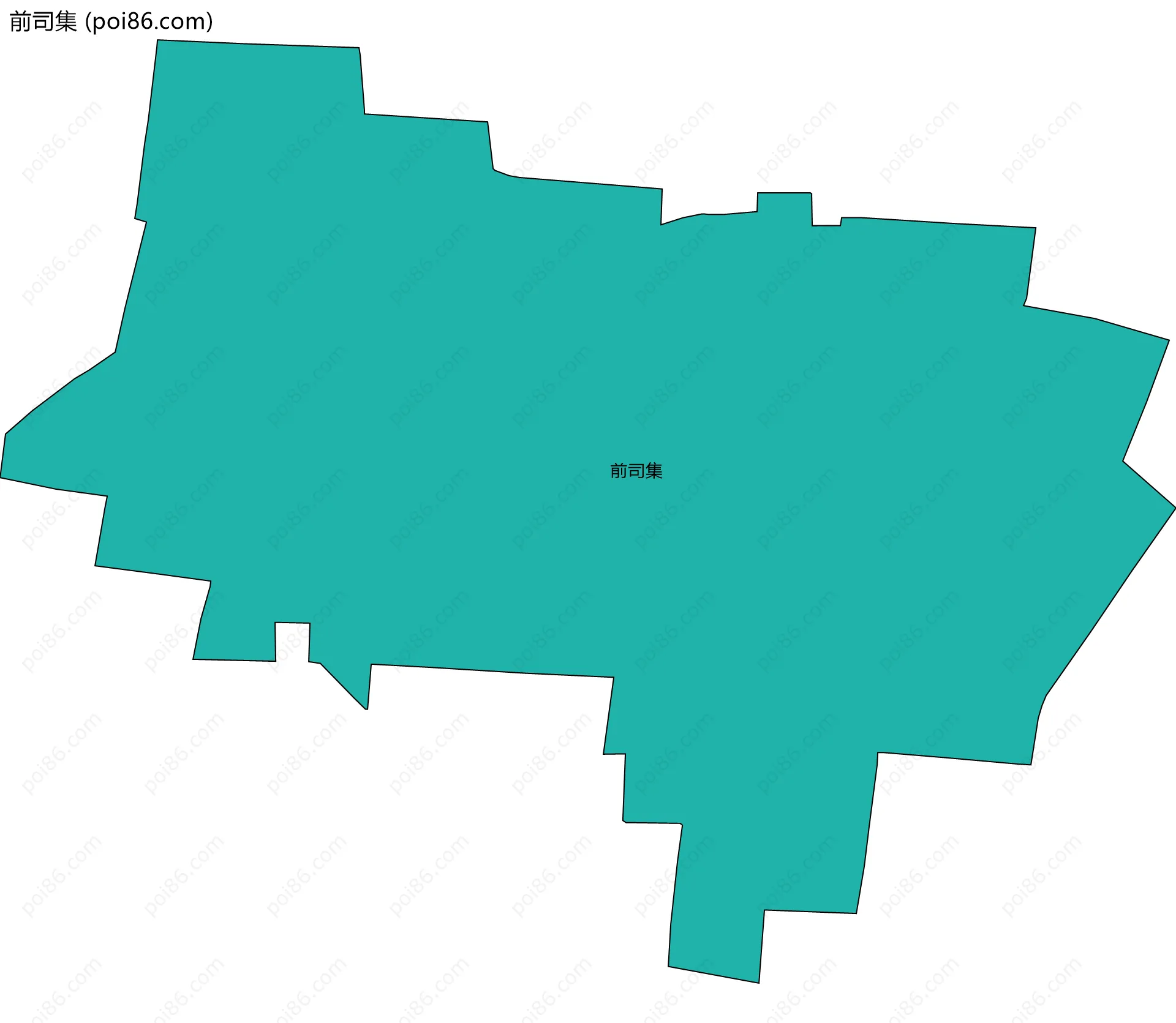 前司集边界地图