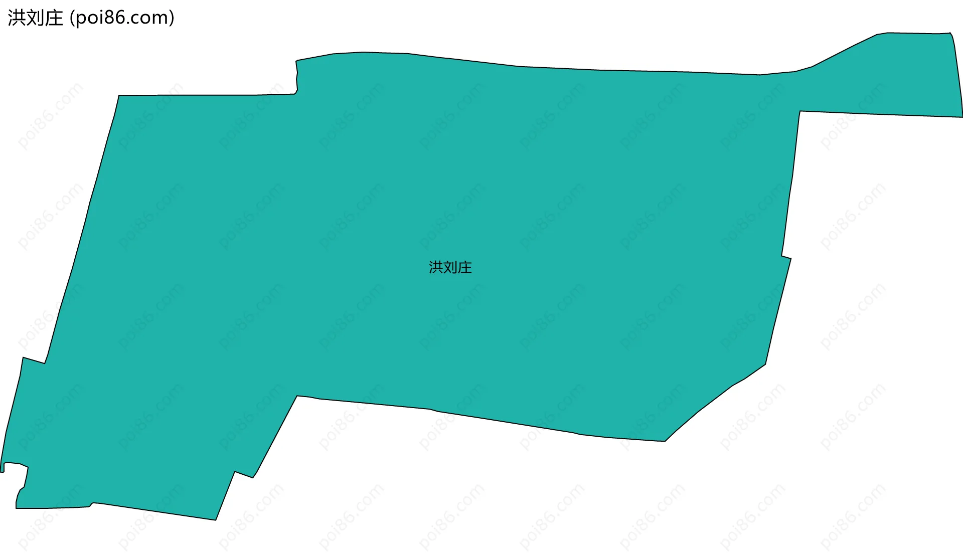 洪刘庄边界地图