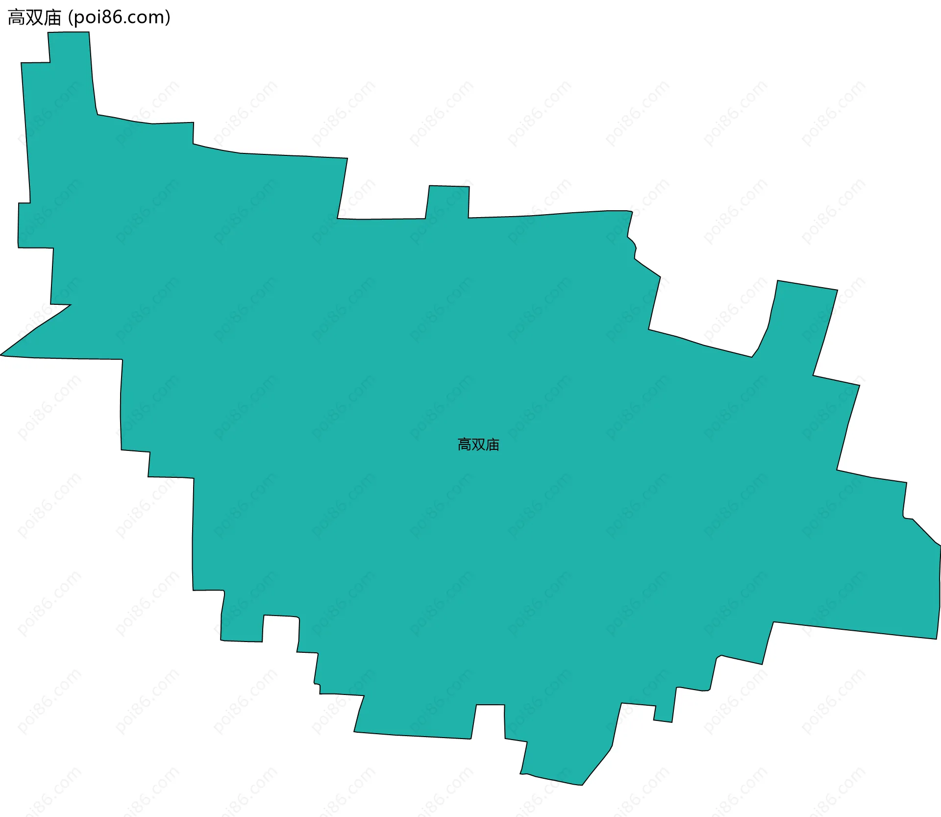 高双庙边界地图