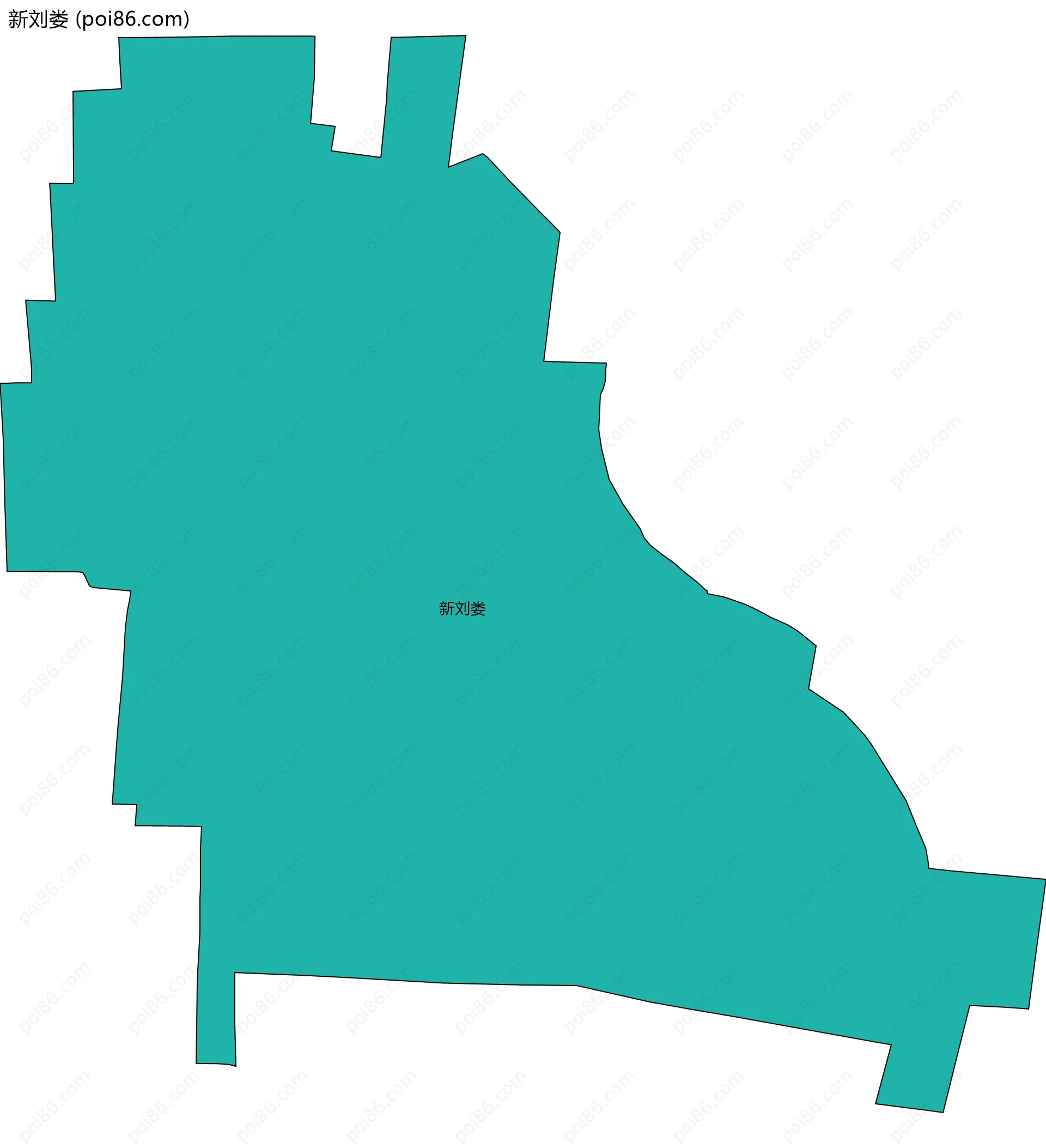 新刘娄边界地图