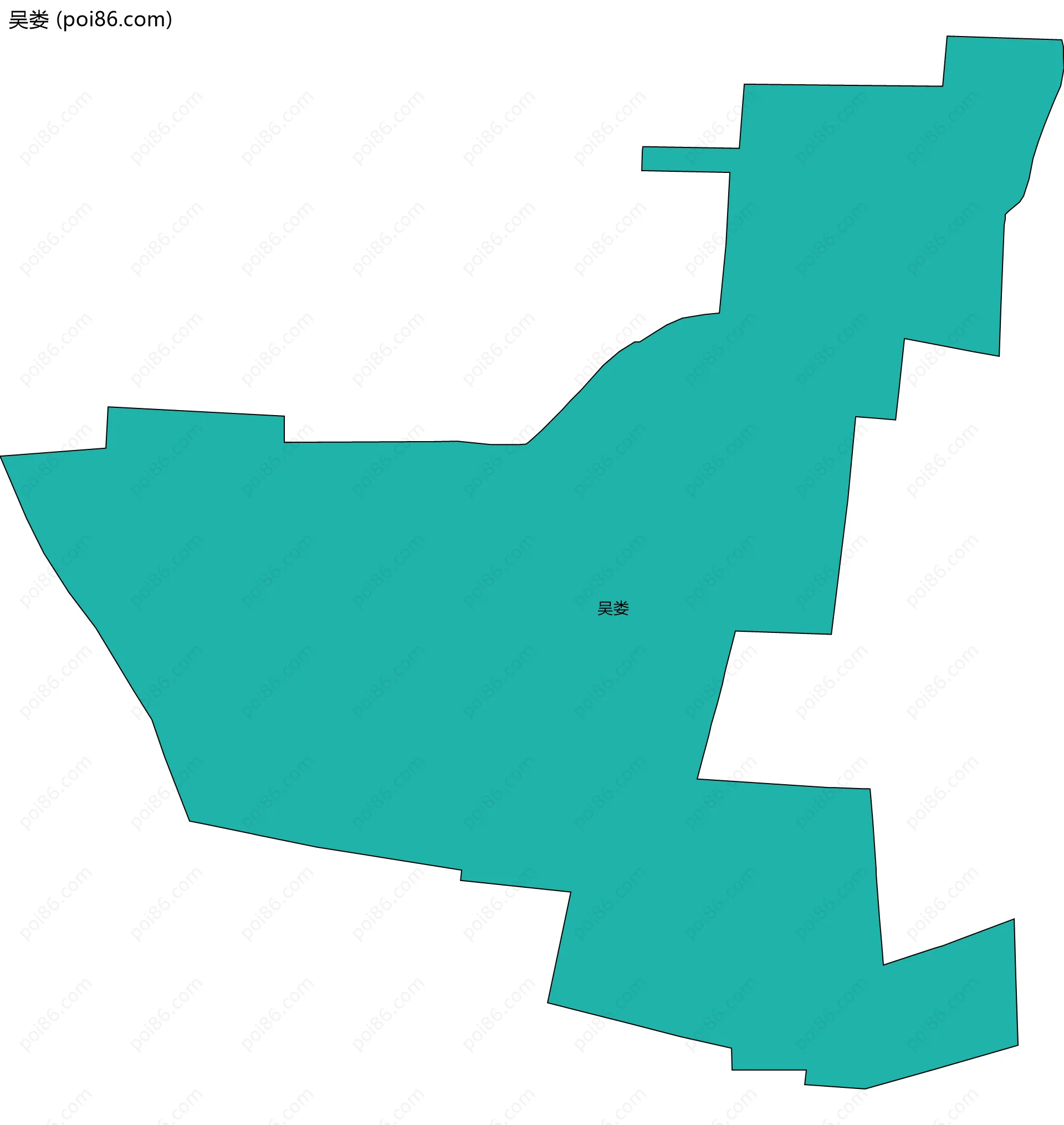 吴娄边界地图
