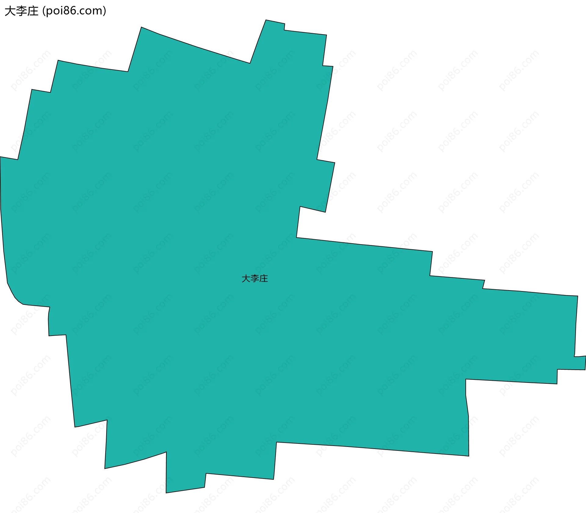 大李庄边界地图
