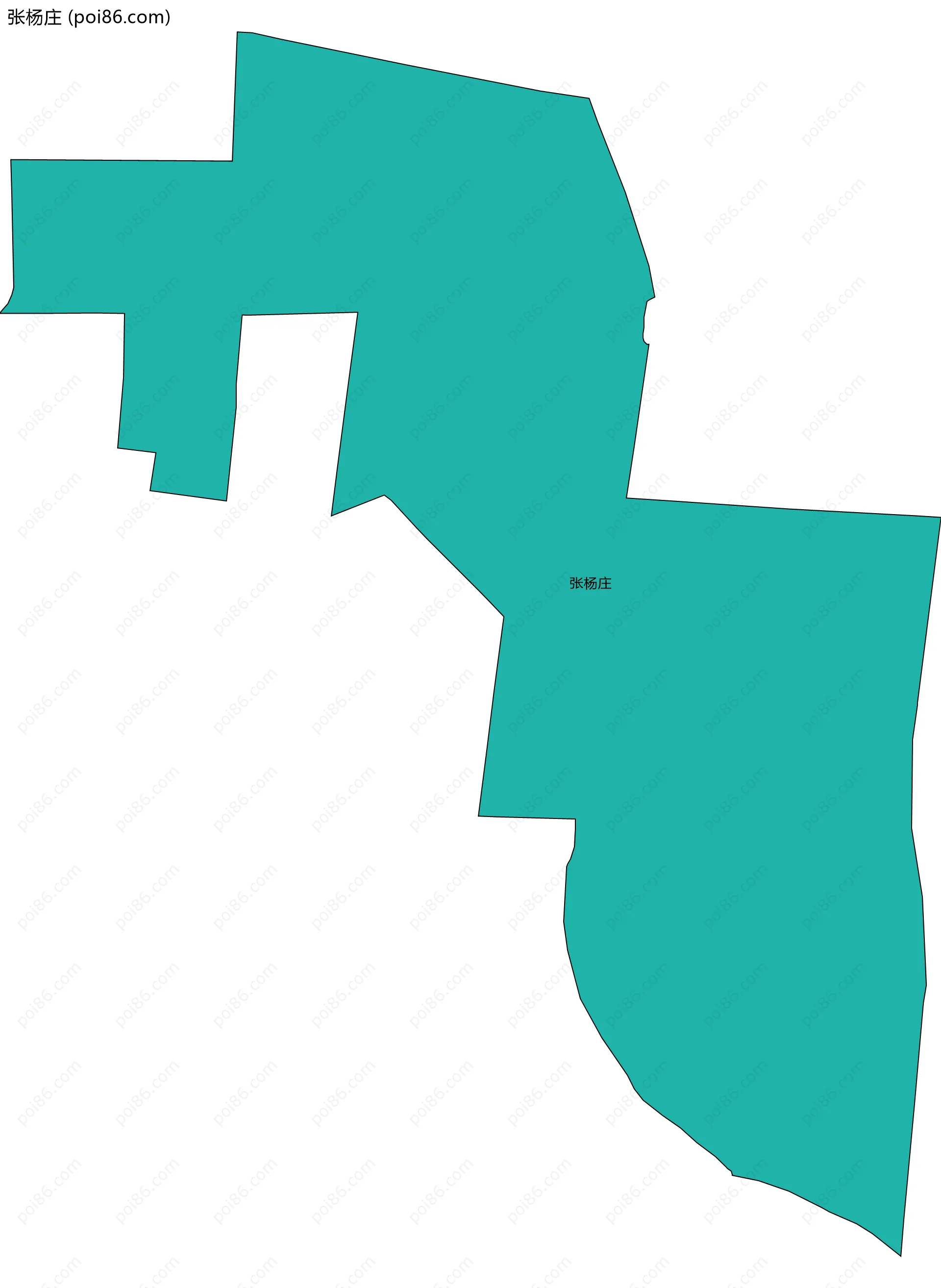 张杨庄边界地图