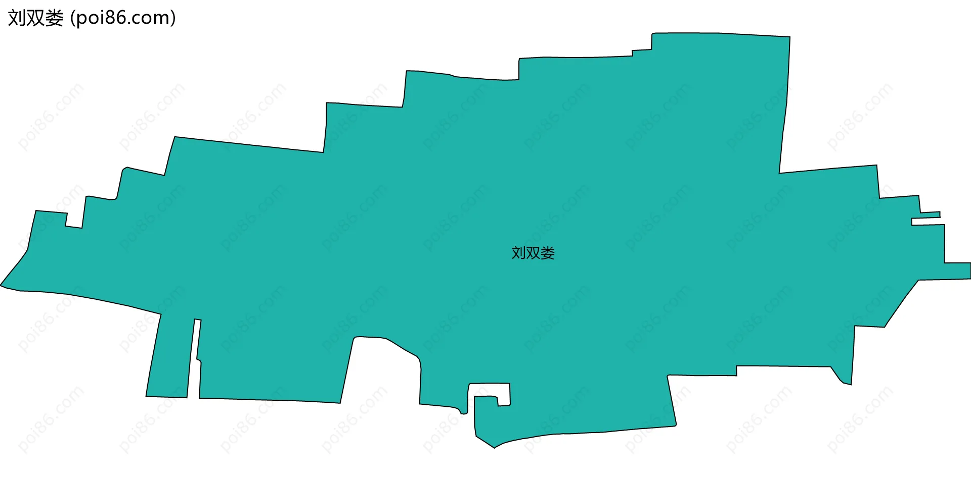 刘双娄边界地图