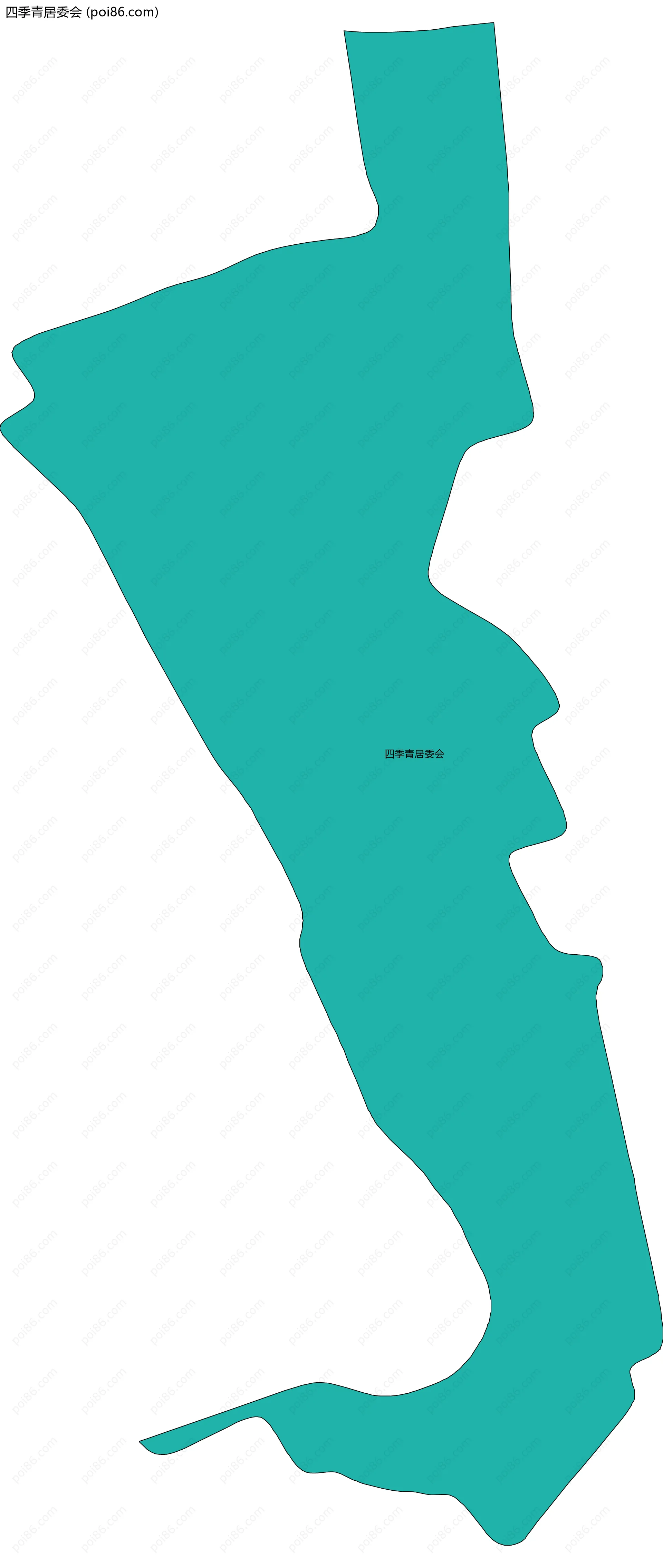 四季青居委会边界地图