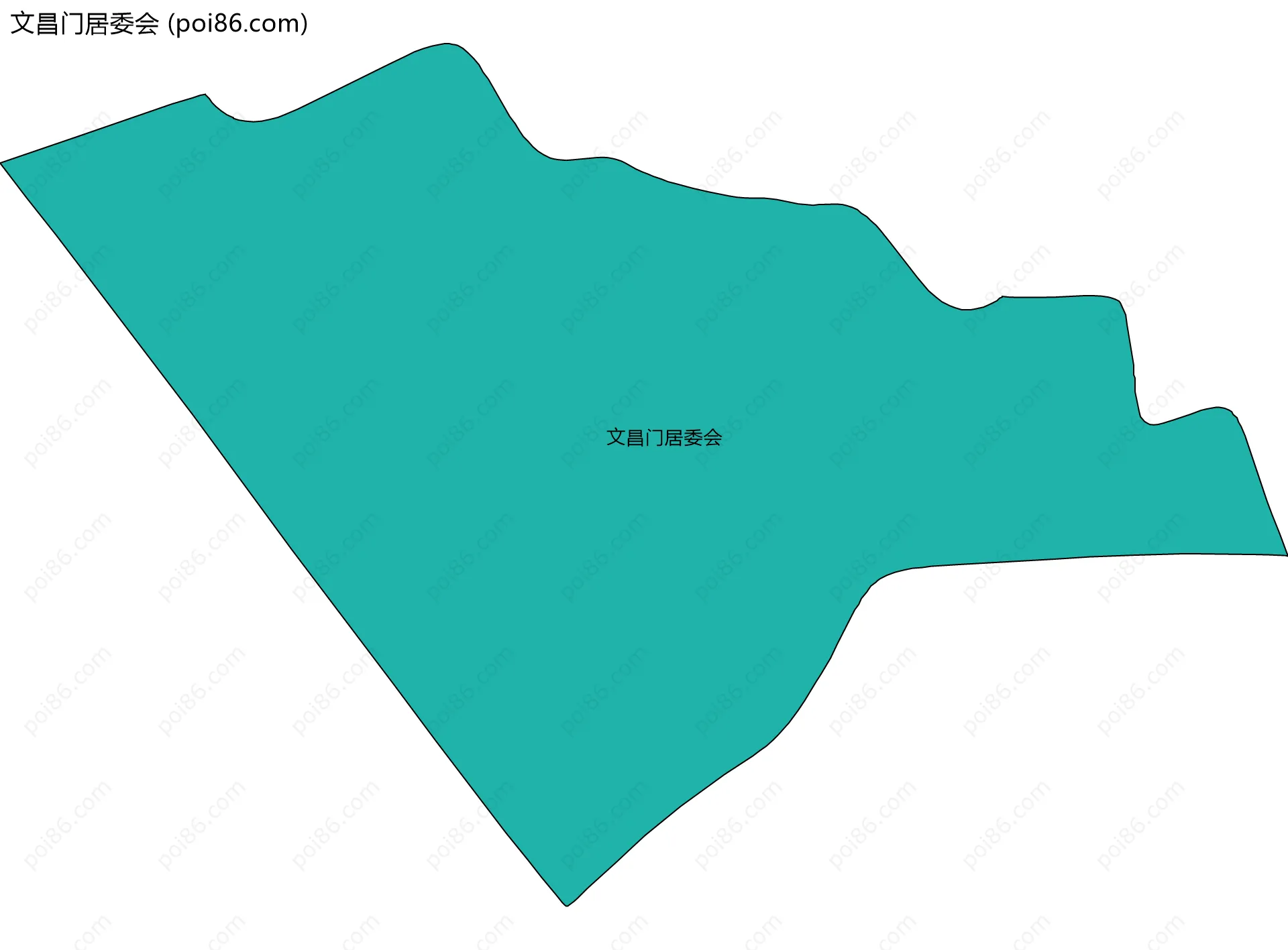 文昌门居委会边界地图