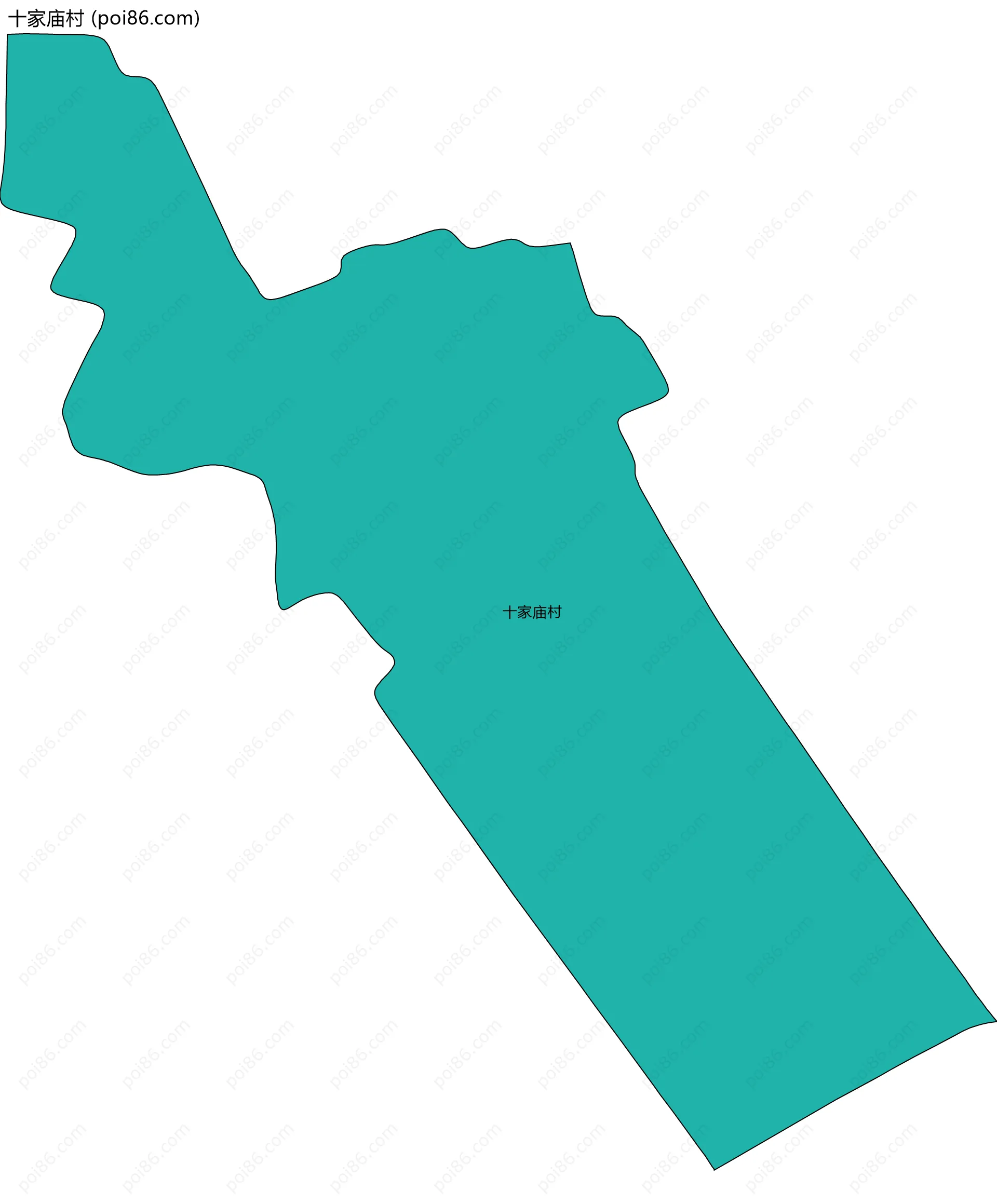 十家庙村边界地图