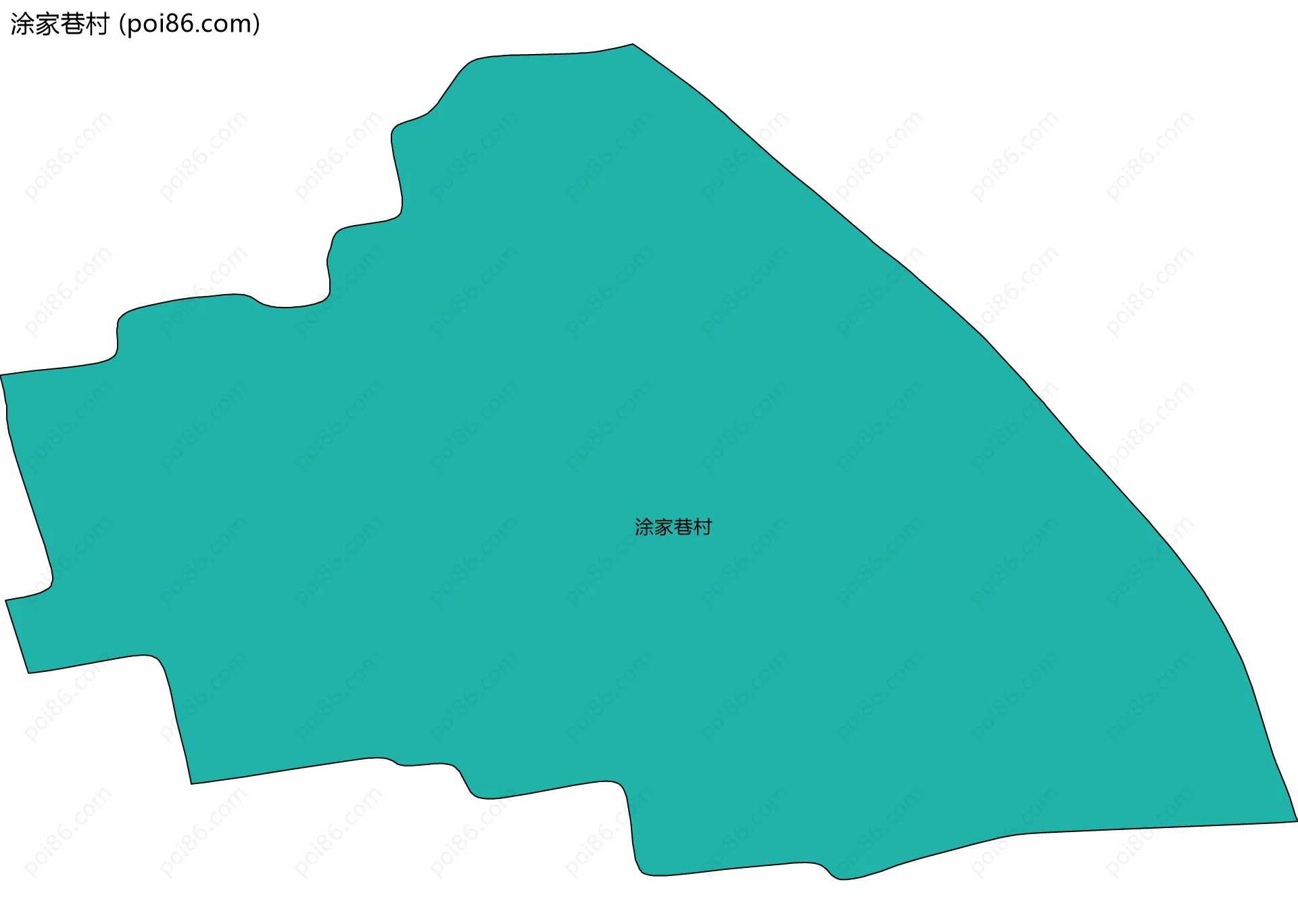 涂家巷村边界地图