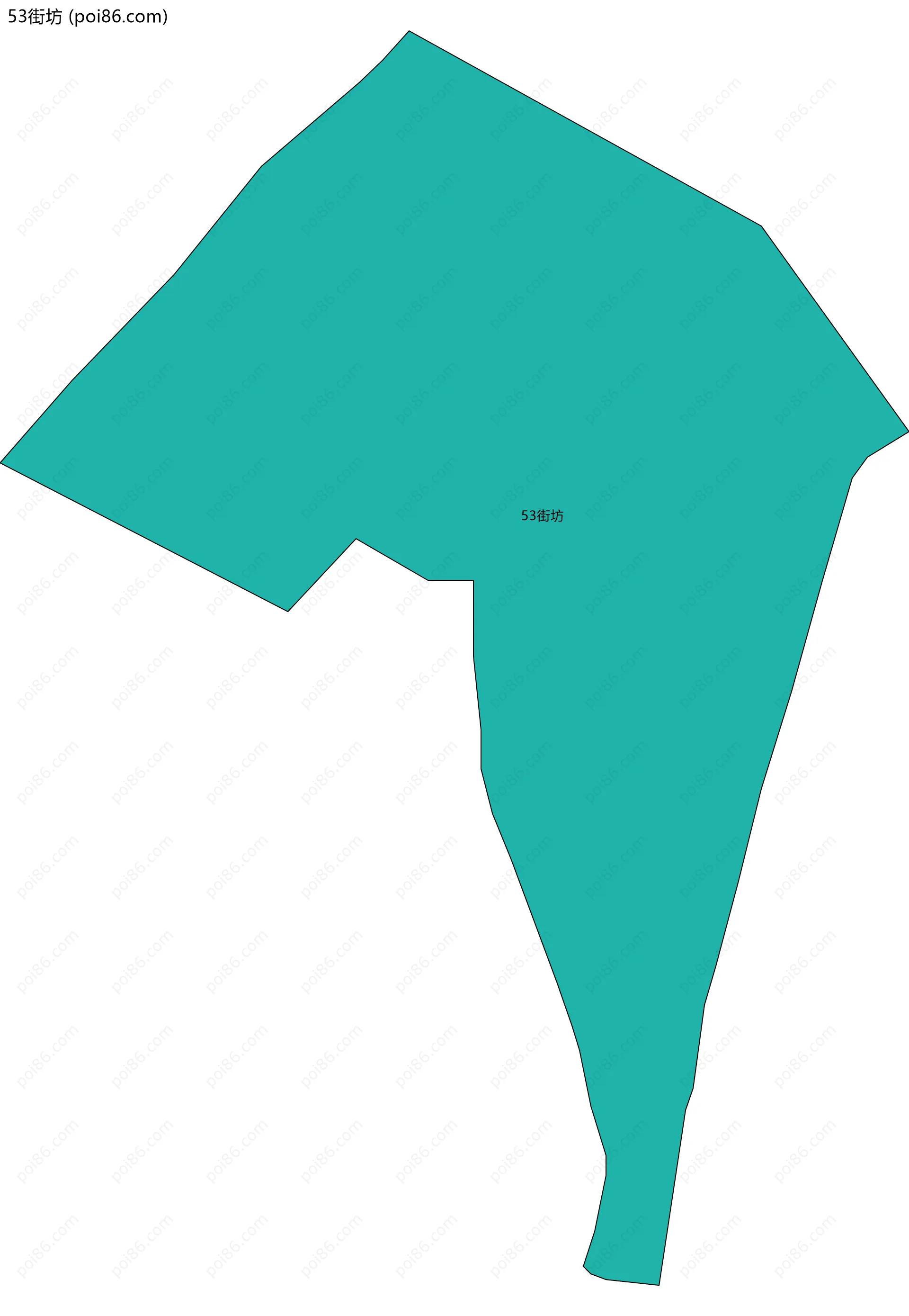 53街坊边界地图