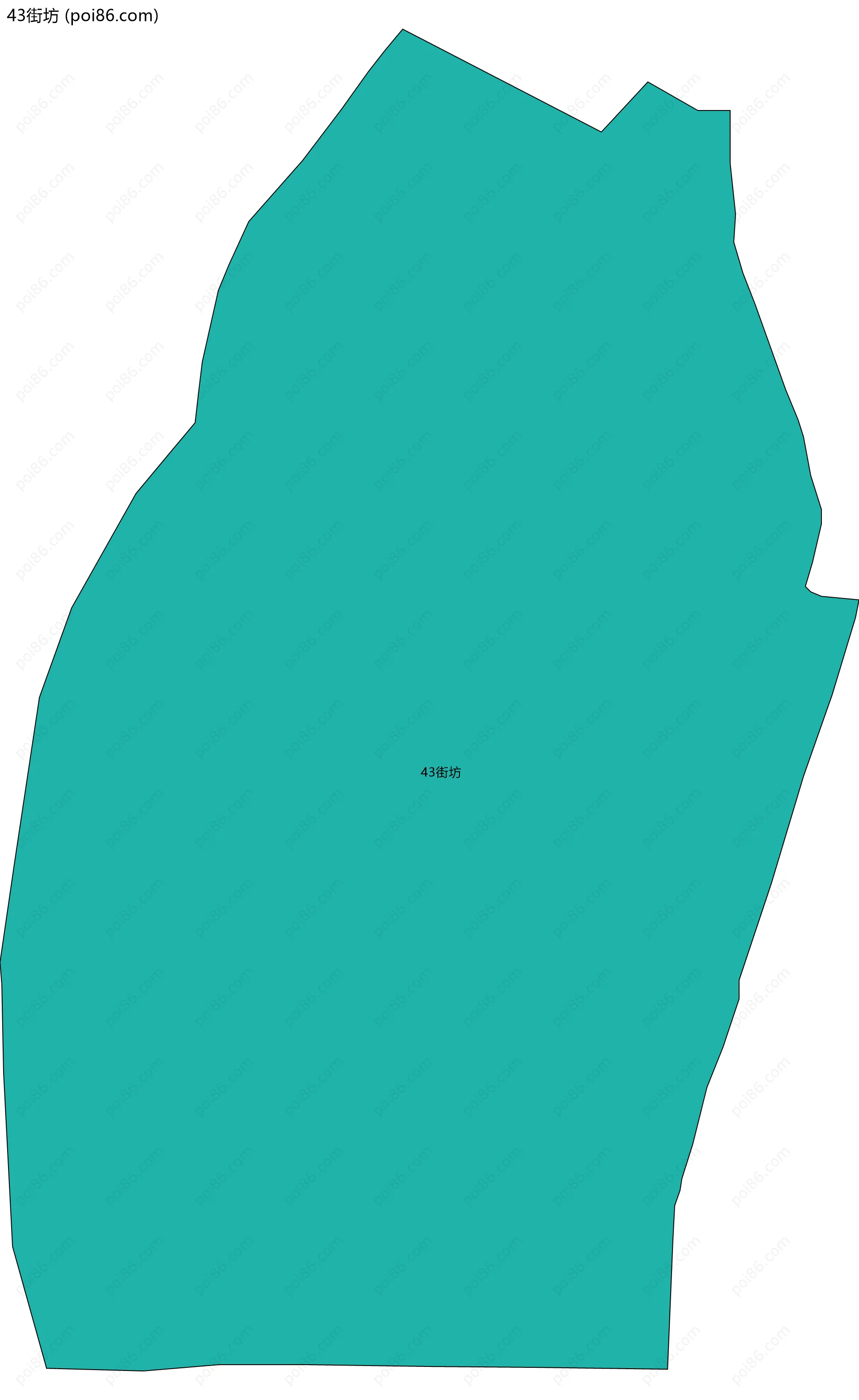 43街坊边界地图