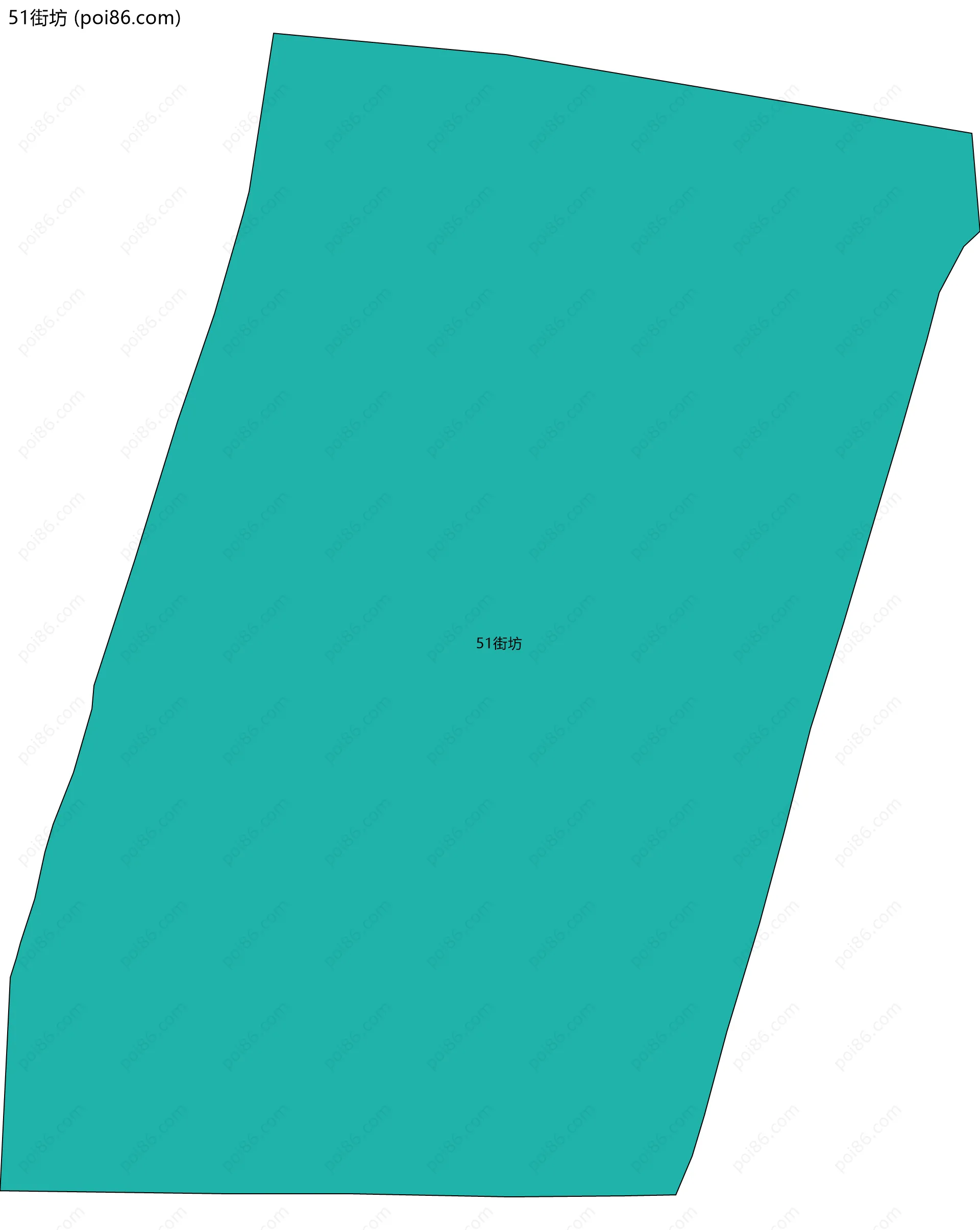 51街坊边界地图