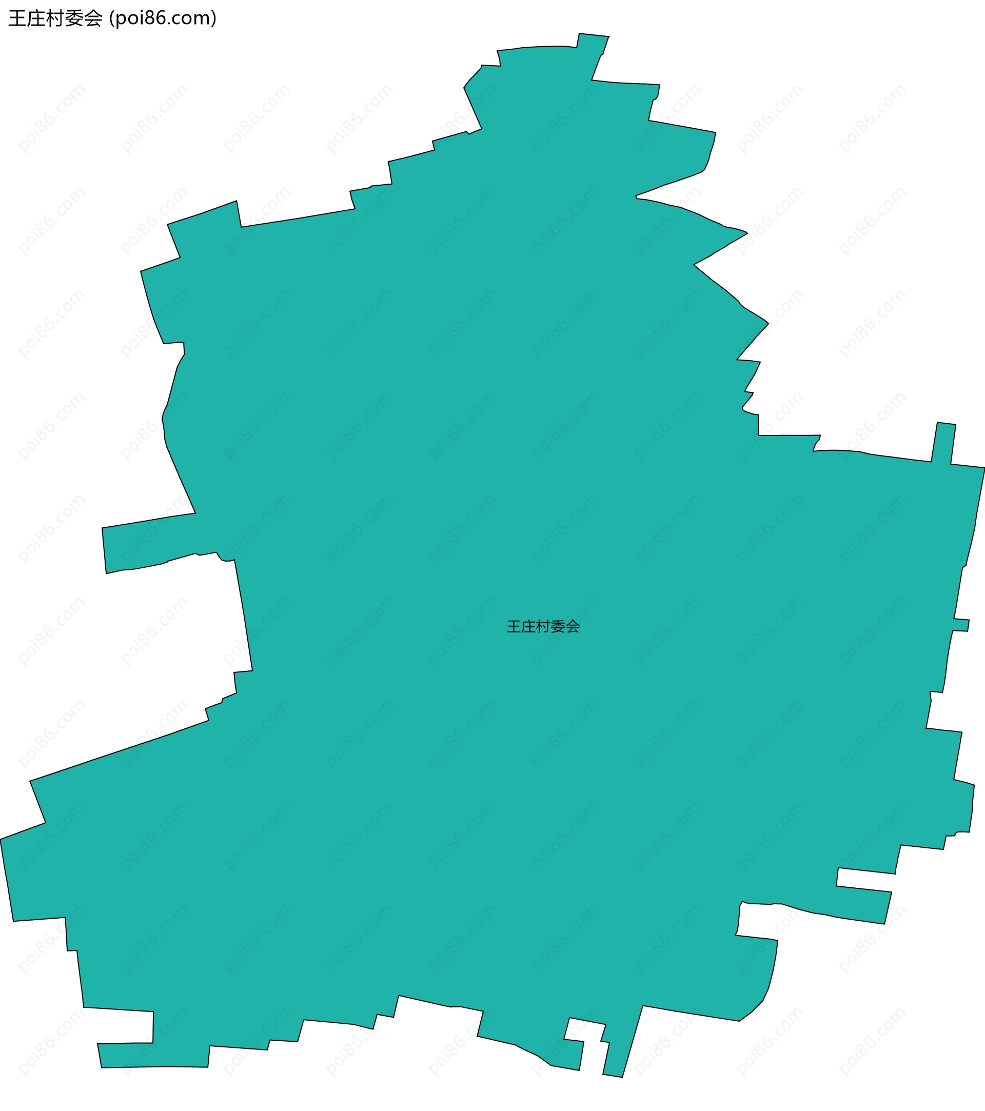 王庄村委会边界地图