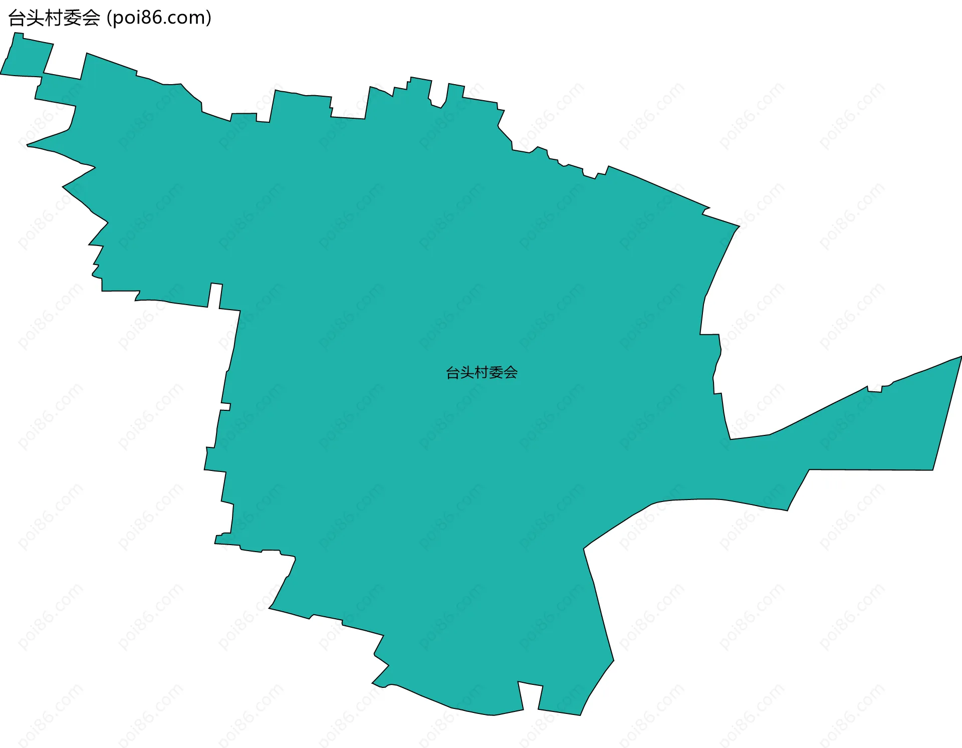 台头村委会边界地图