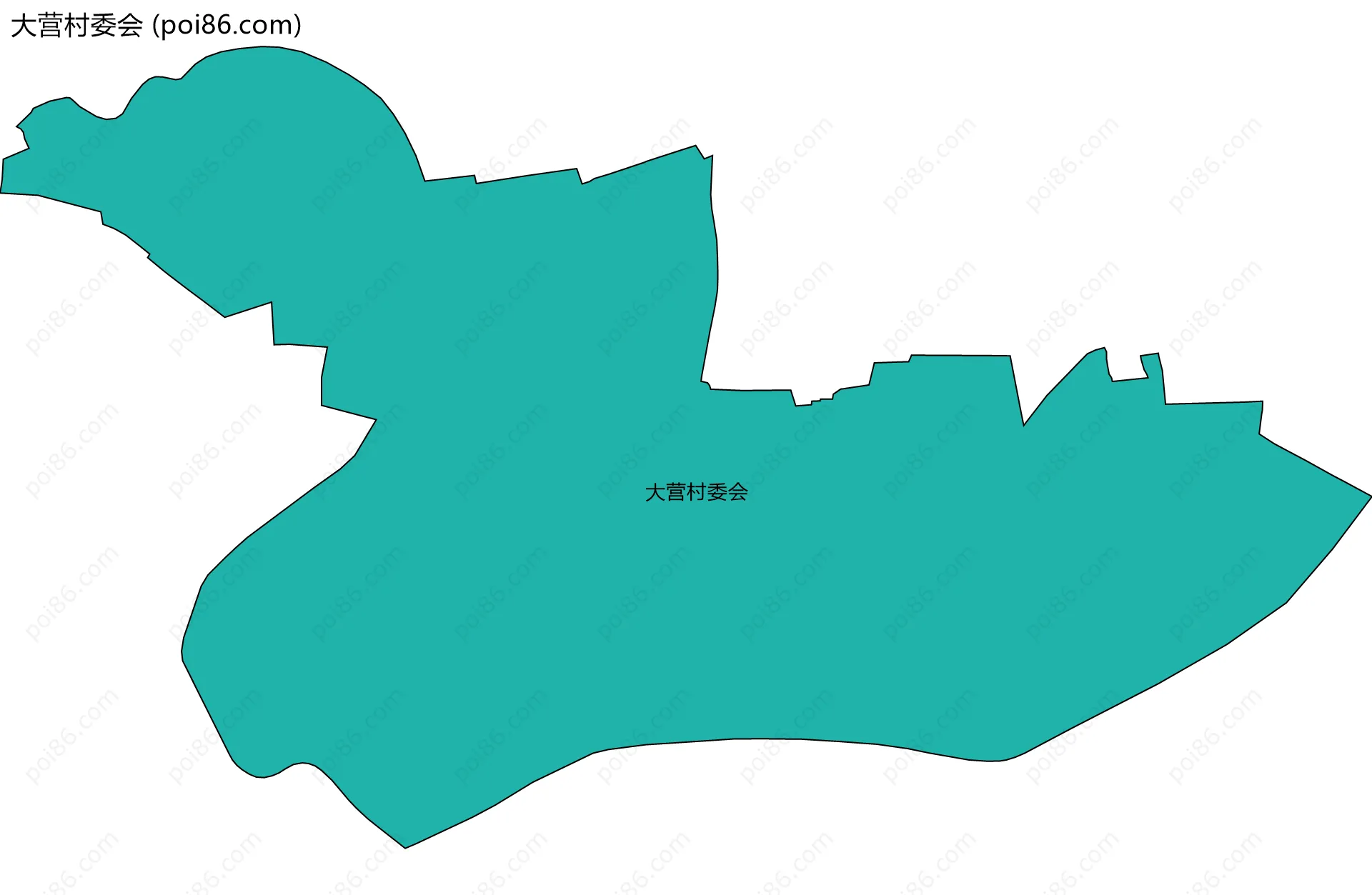 大营村委会边界地图