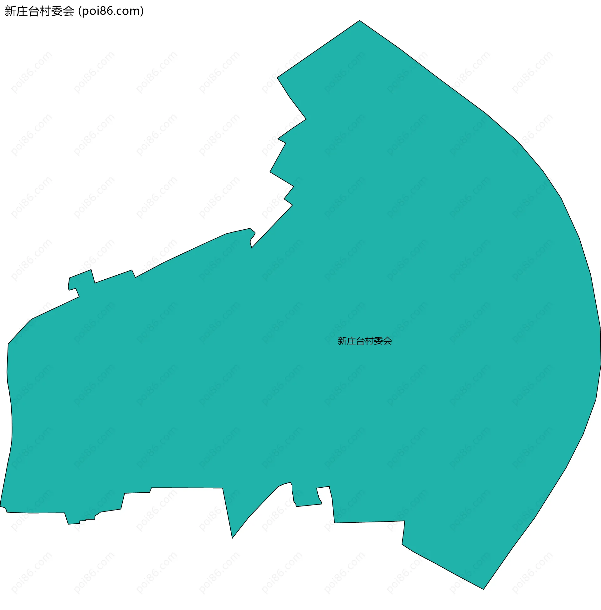 新庄台村委会边界地图