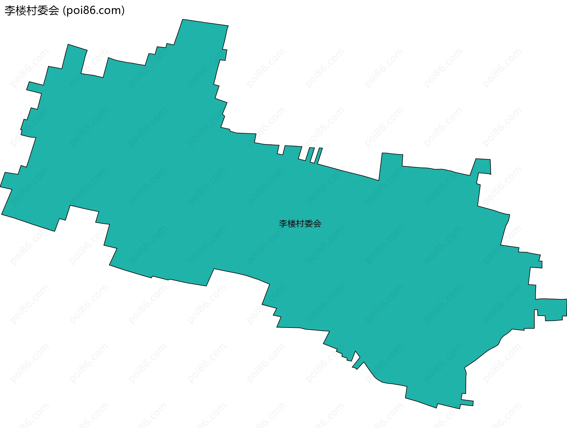 李楼村委会边界地图