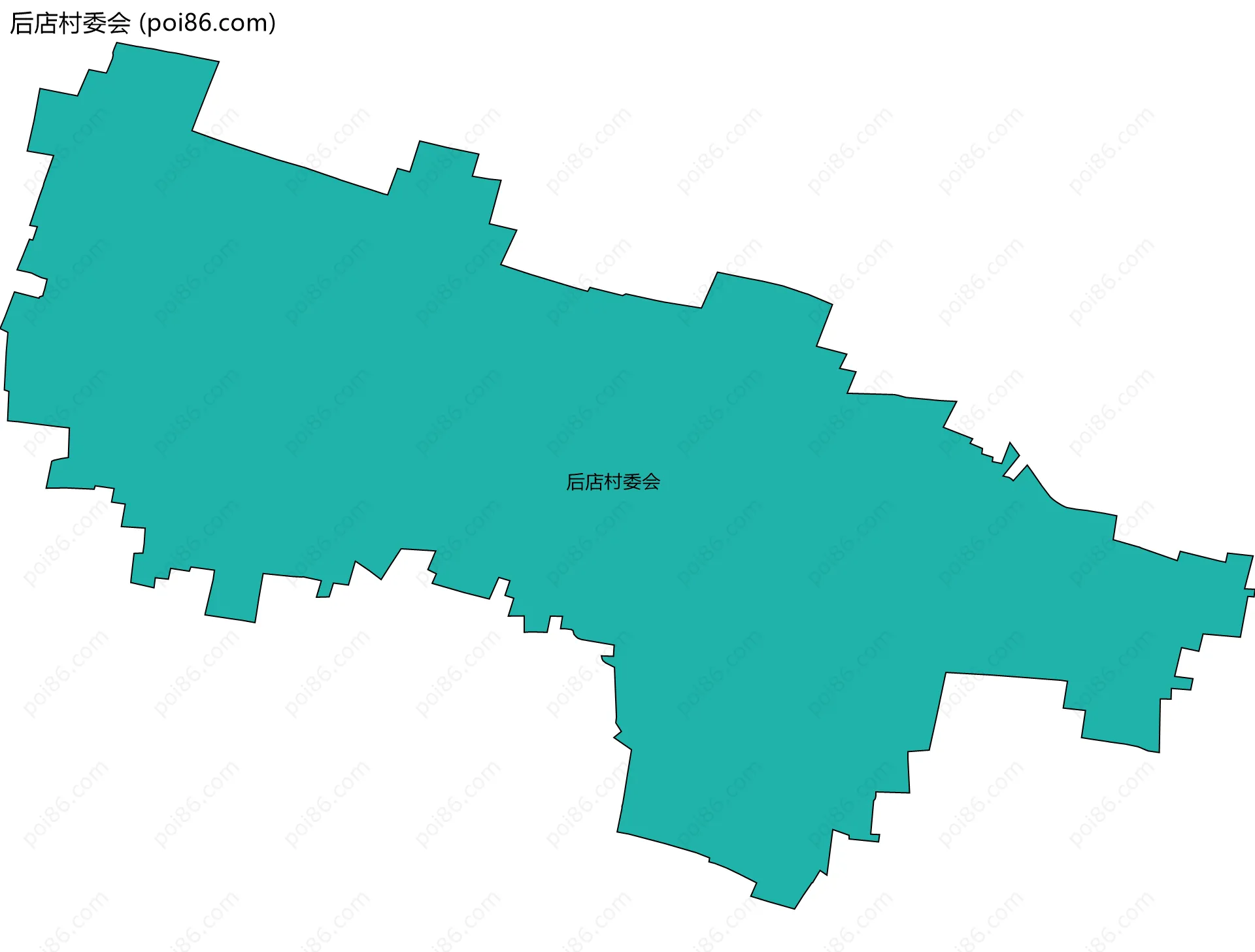 后店村委会边界地图