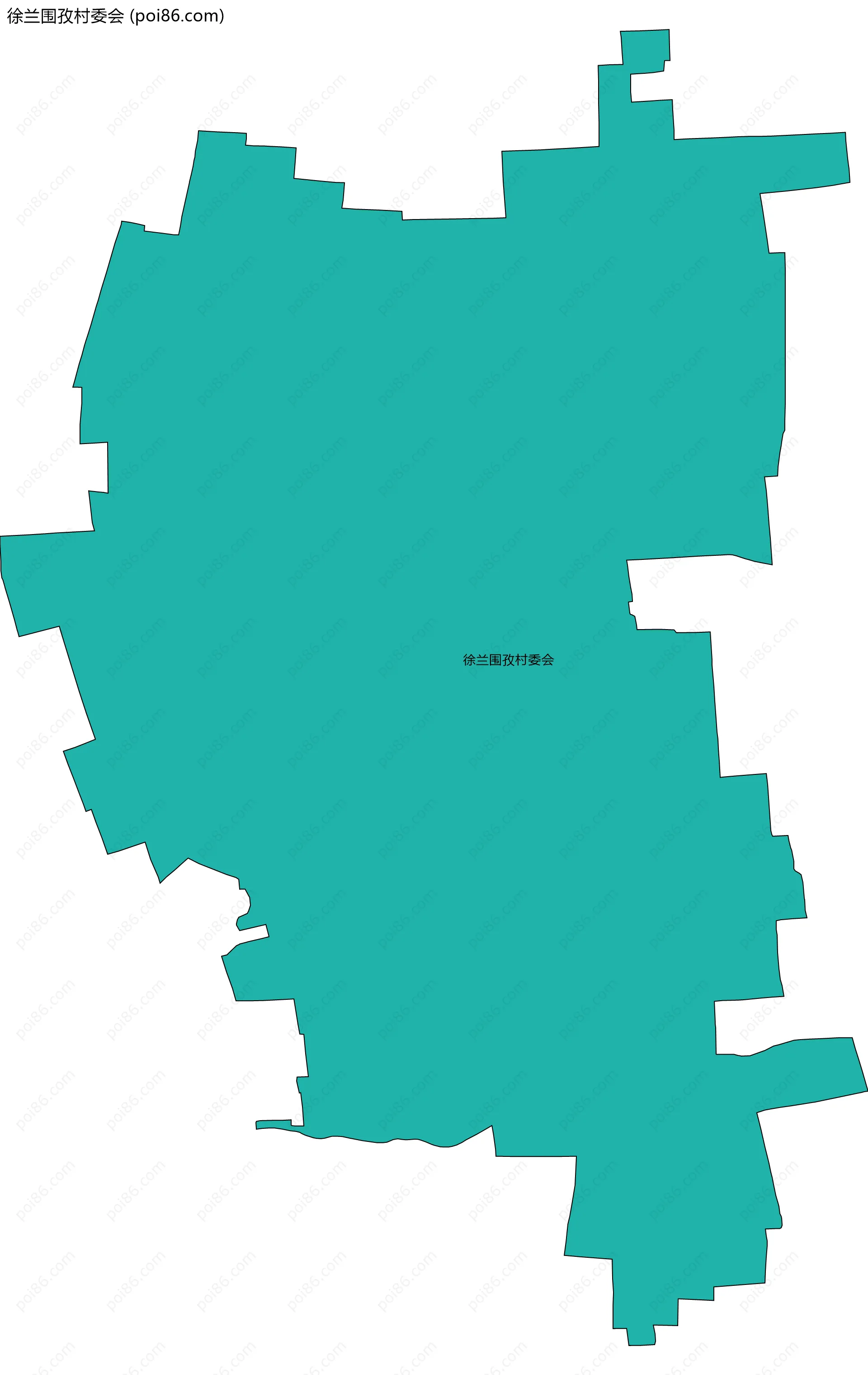 徐兰围孜村委会边界地图