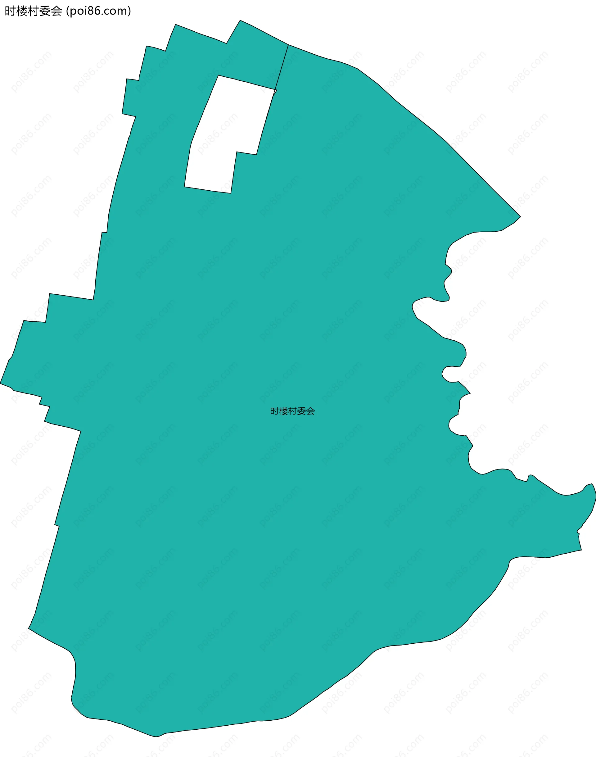 时楼村委会边界地图