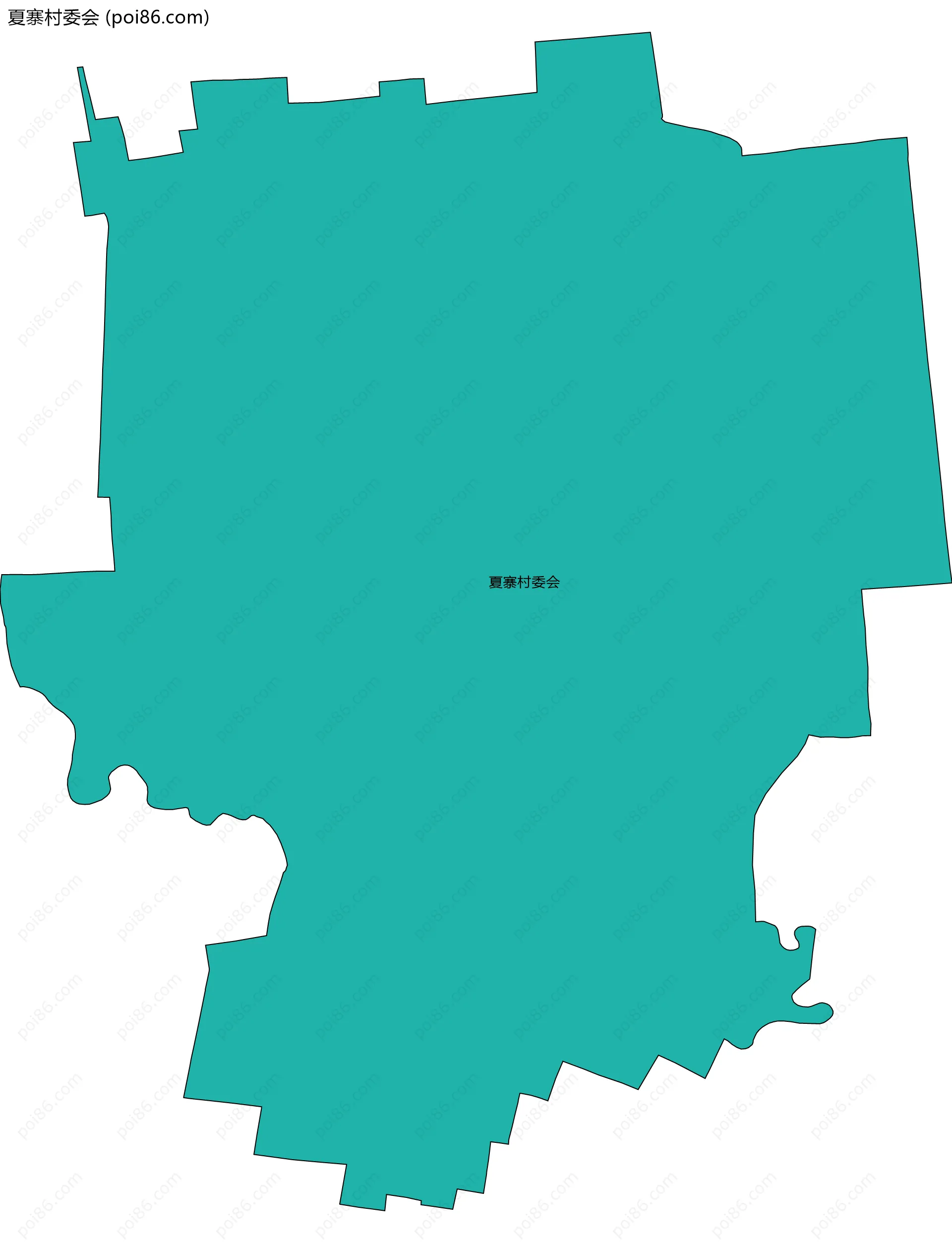 夏寨村委会边界地图