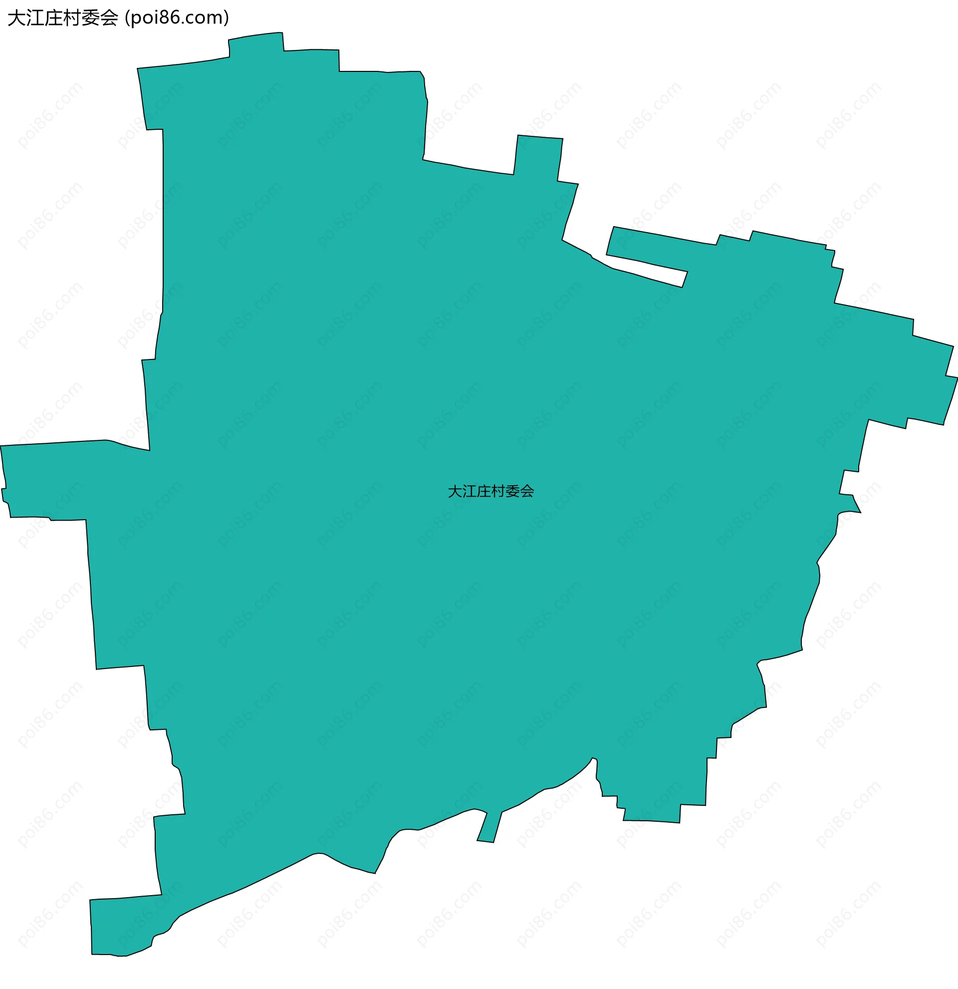 大江庄村委会边界地图