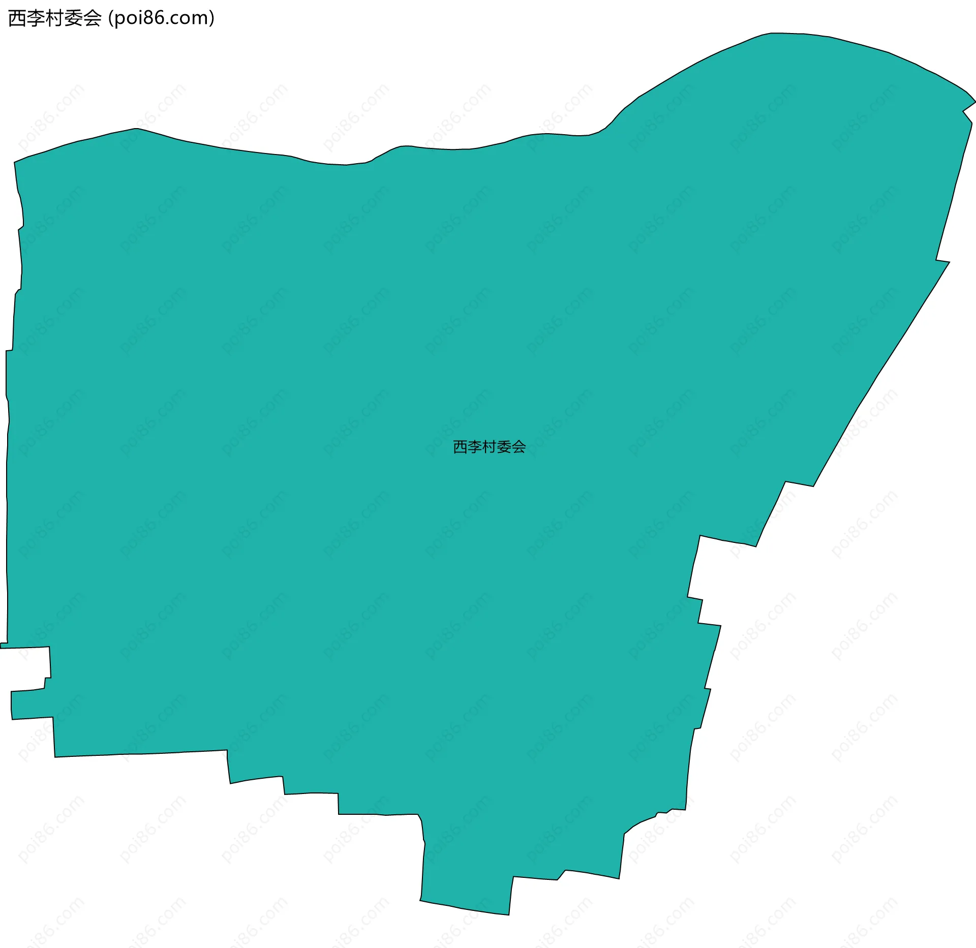 西李村委会边界地图