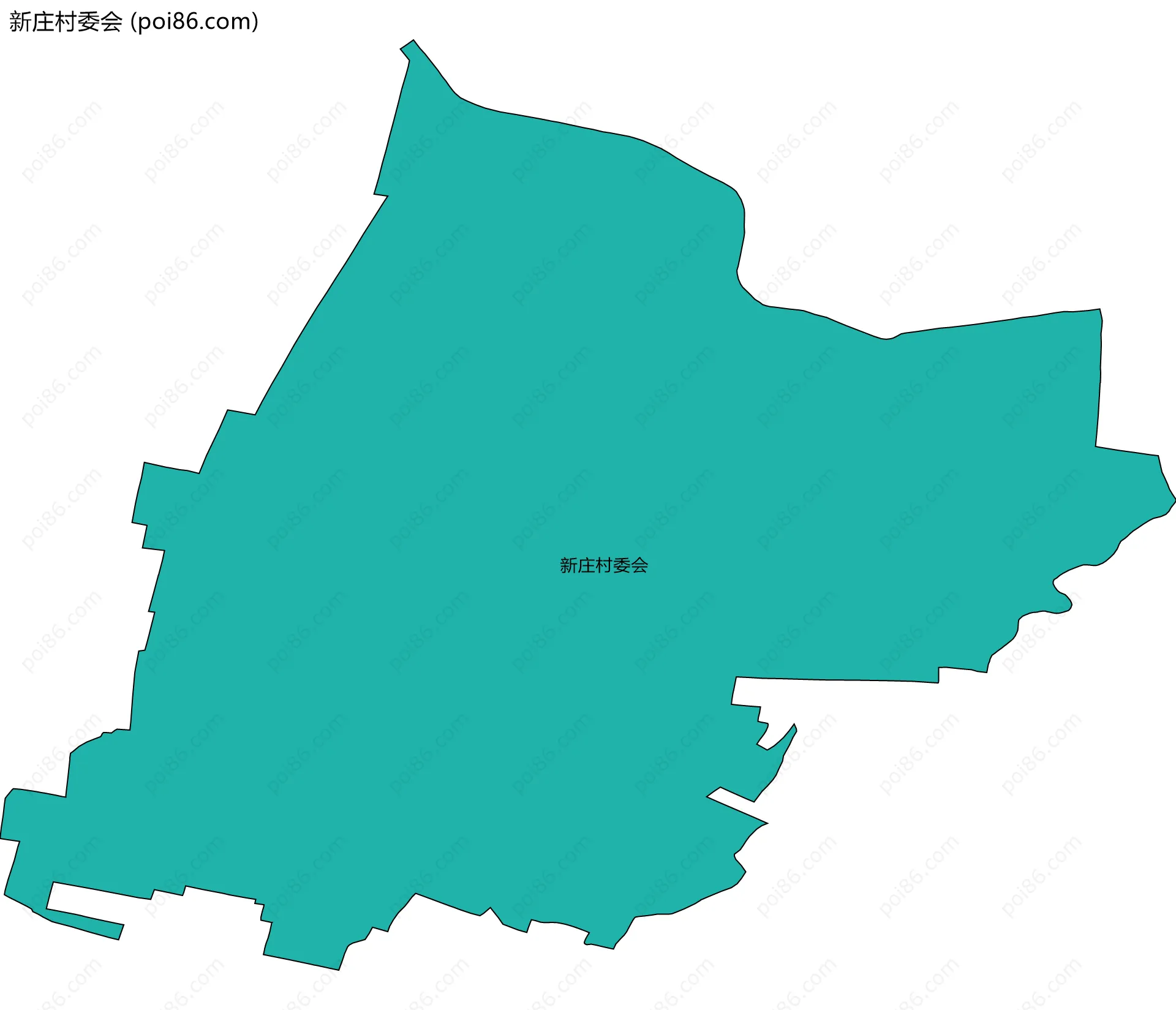 新庄村委会边界地图