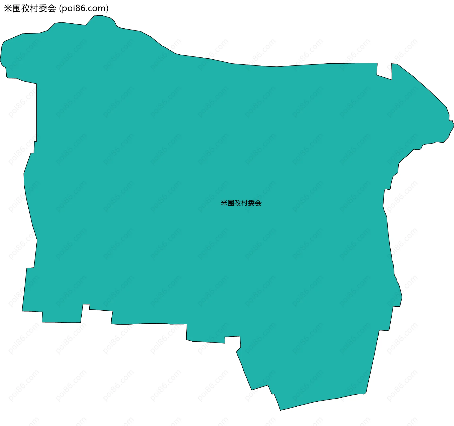 米围孜村委会边界地图