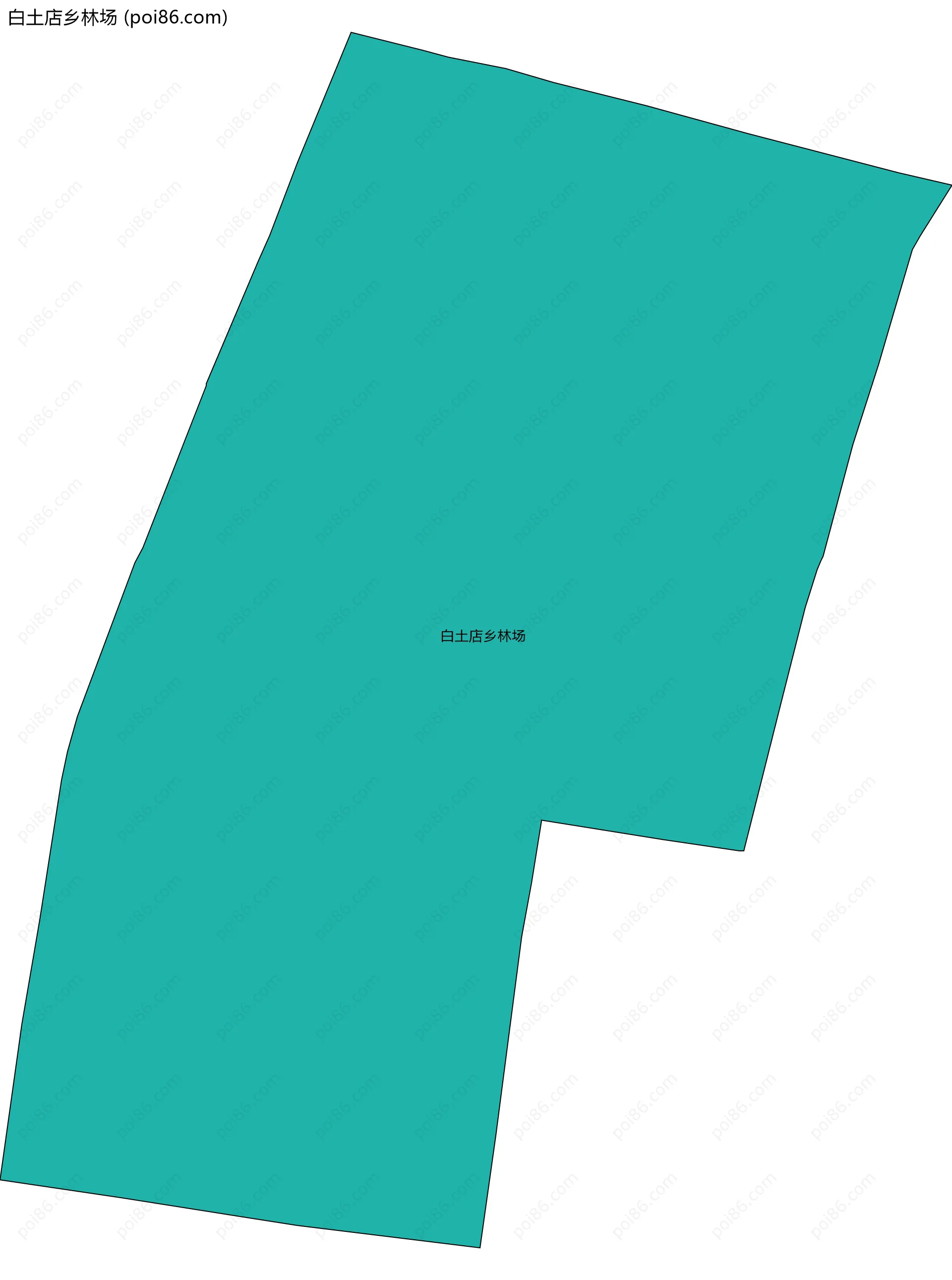 白土店乡林场边界地图