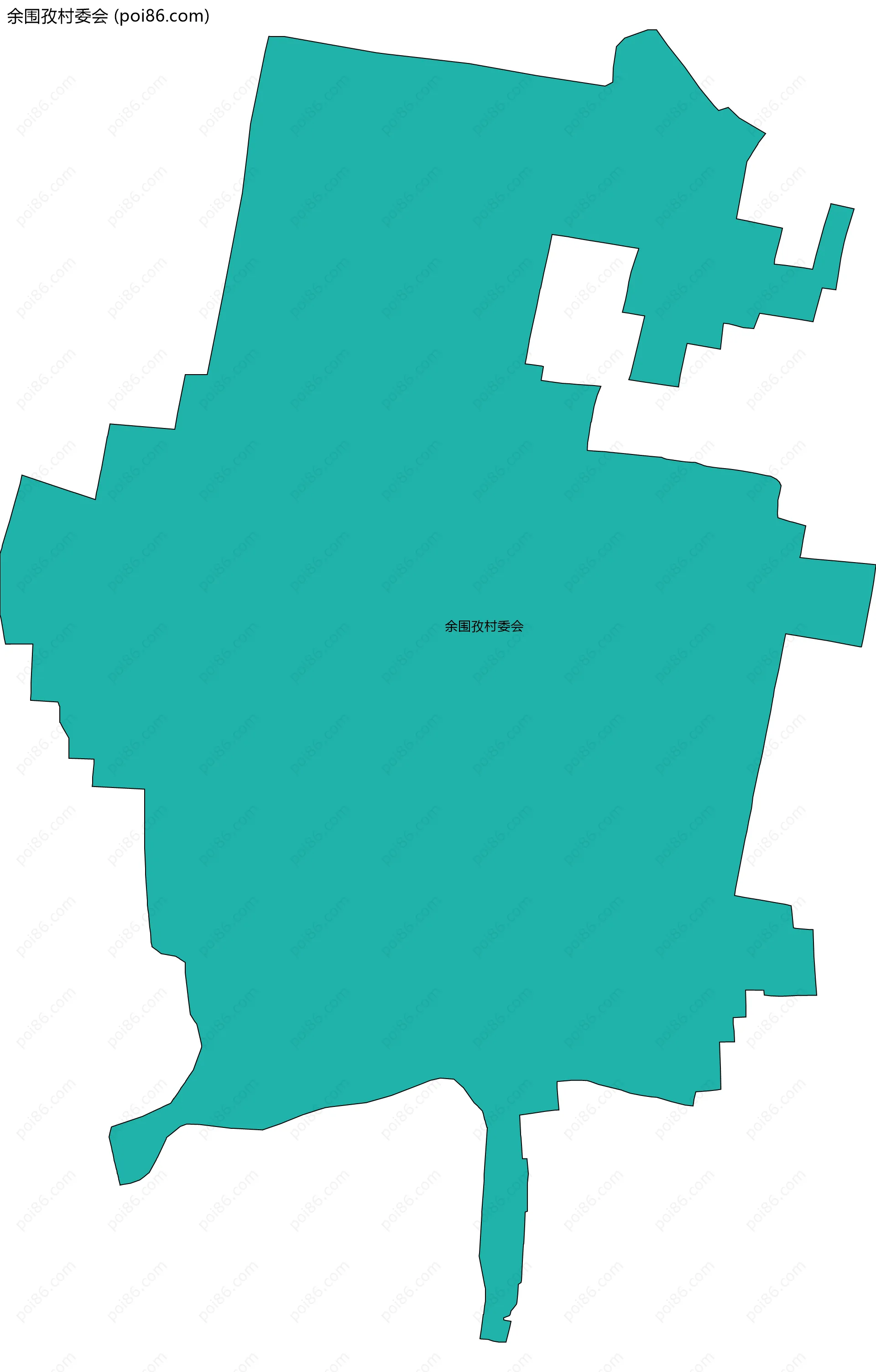 余围孜村委会边界地图