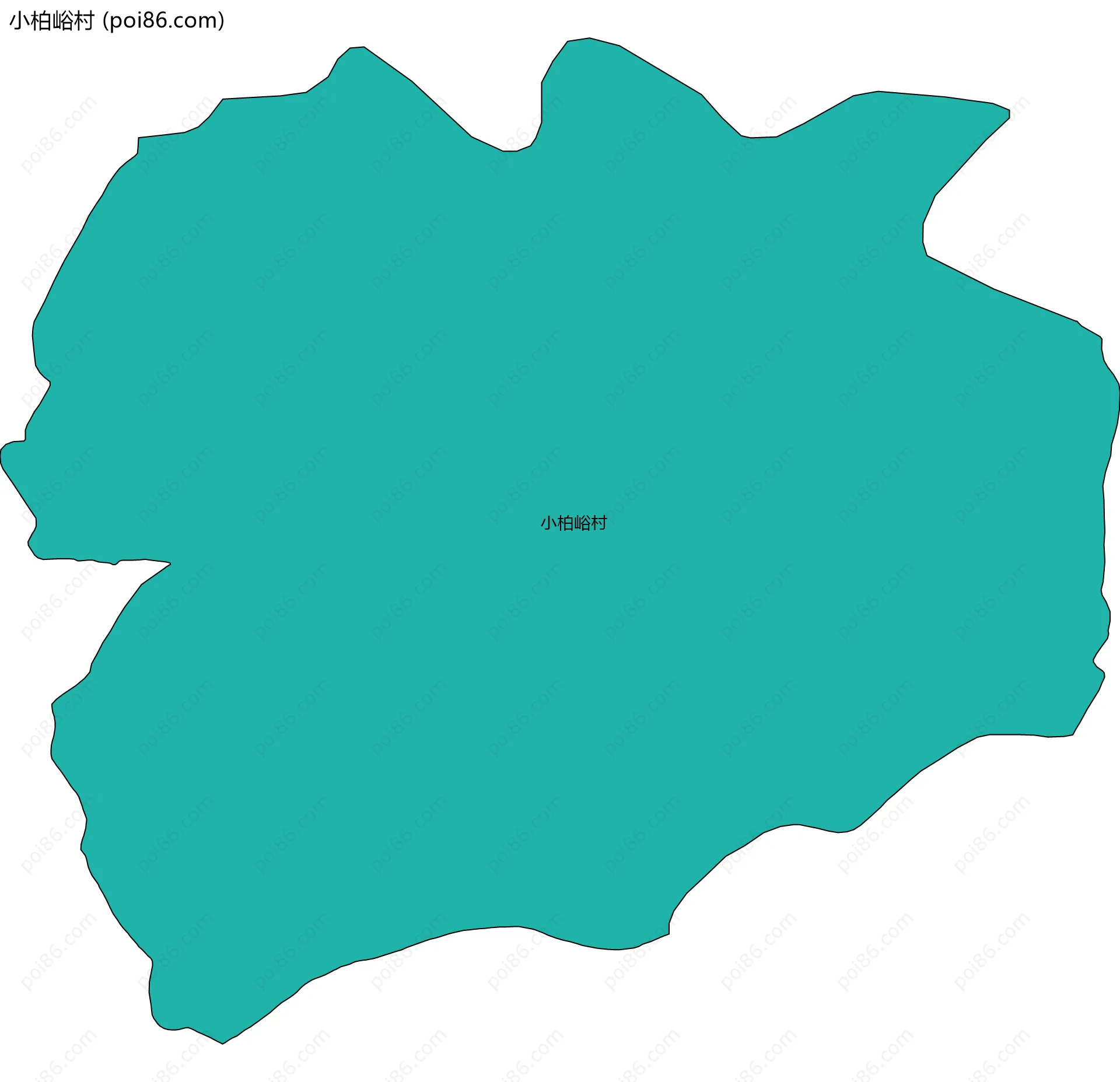 小柏峪村边界地图
